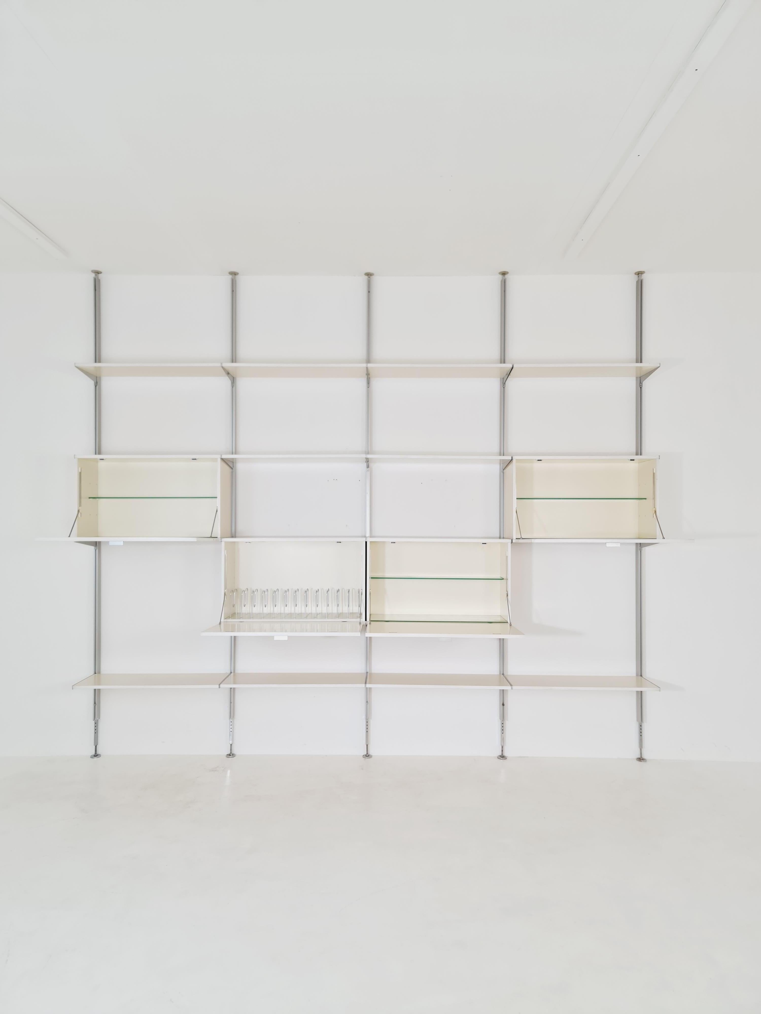 Seltenes freistehendes modulares George Nelson Wandregal, Herman Miller International Collection 