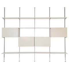 Rare Free Standing Modular George Nelson Wall Unit Bookcase, Herman Miller Inter