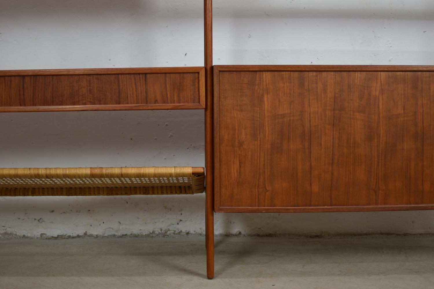 Rare Freestanding Bookshelf by Arne Vodder & Anton Borg for Vamo, Denmark, 1950s 4