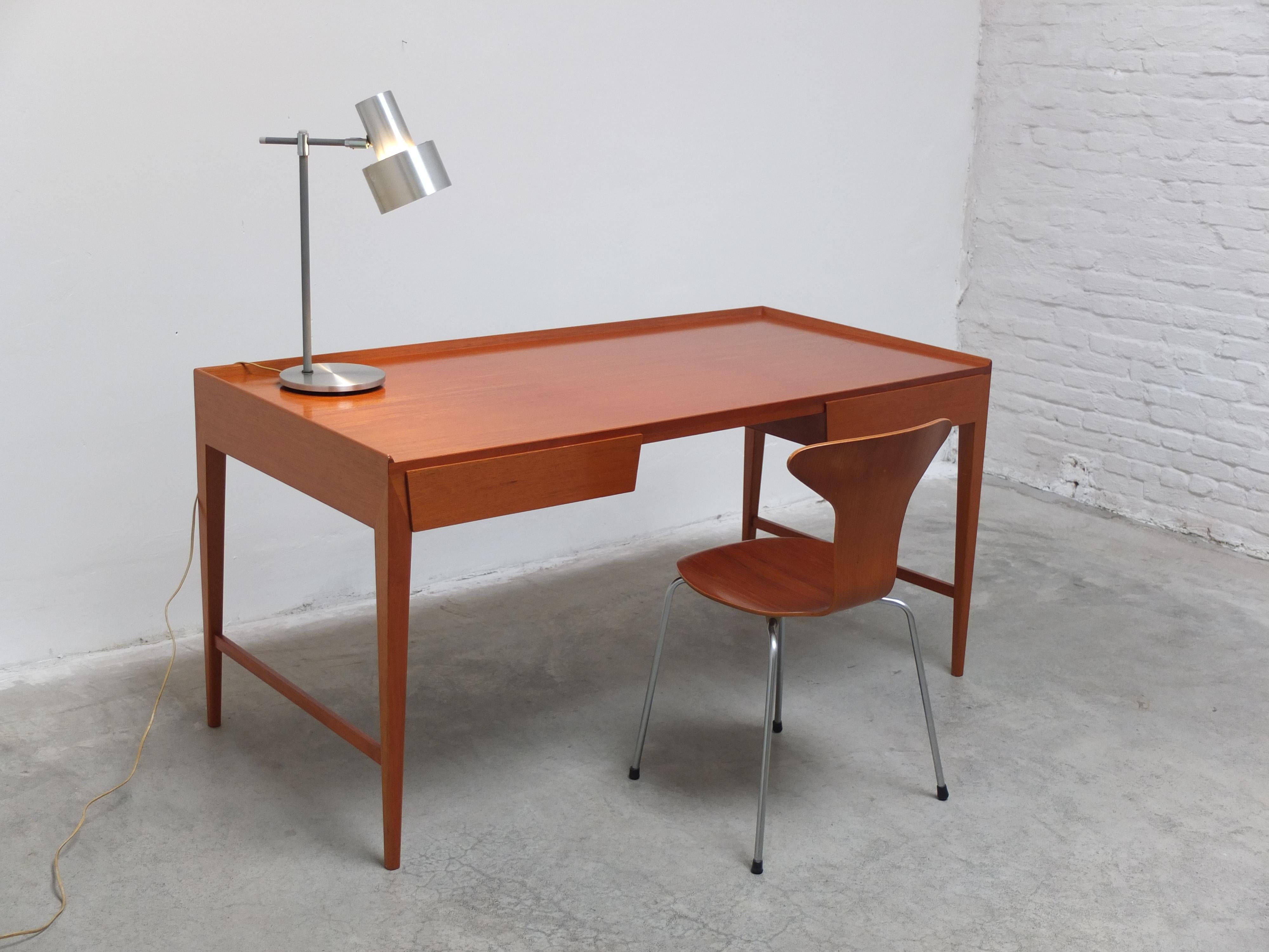 Rare Freestanding Desk by Frode Holm for Illums Bollighus, 1950s For Sale 8