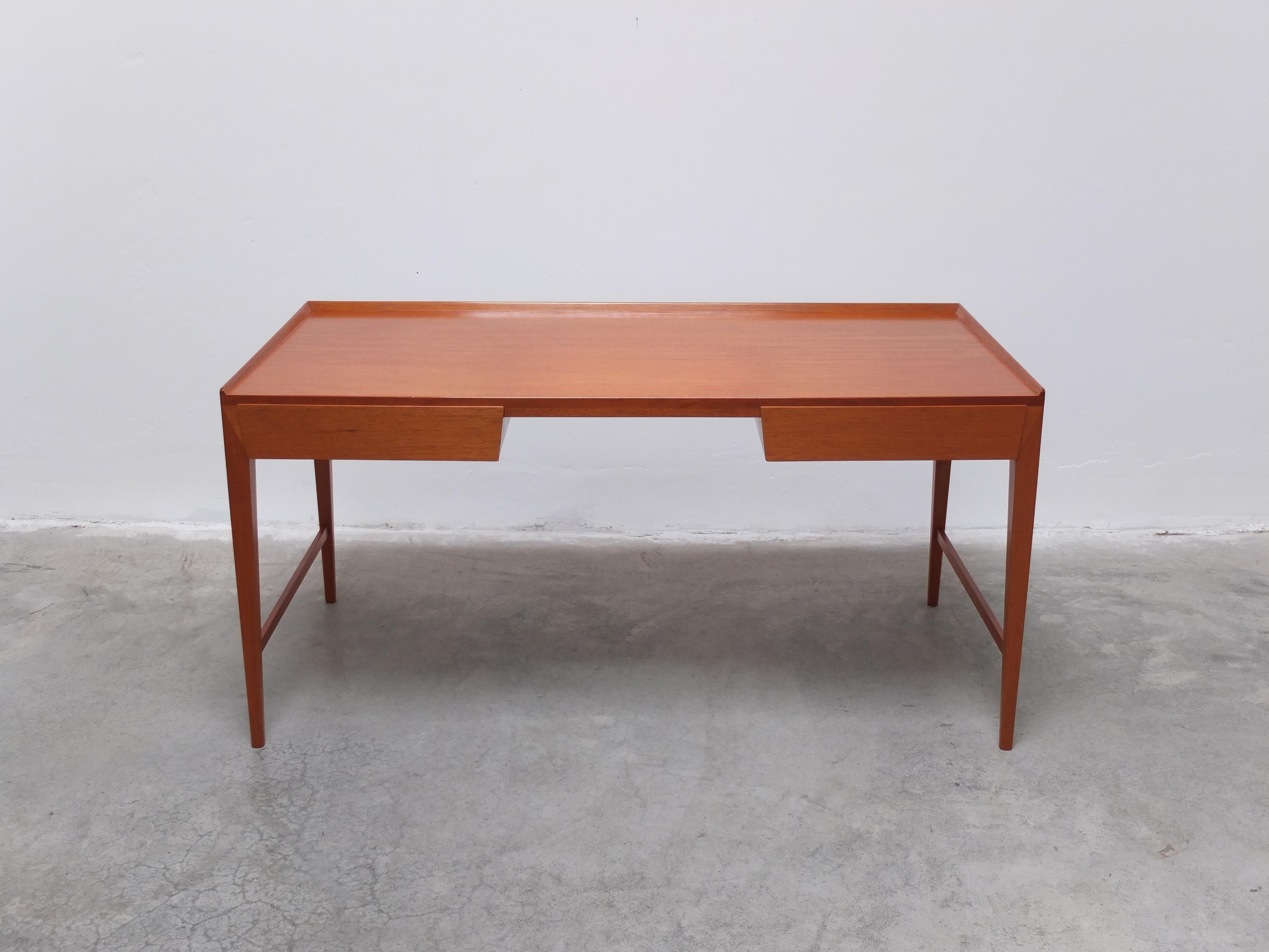 Scandinavian Modern Rare Freestanding Desk by Frode Holm for Illums Bollighus, 1950s For Sale
