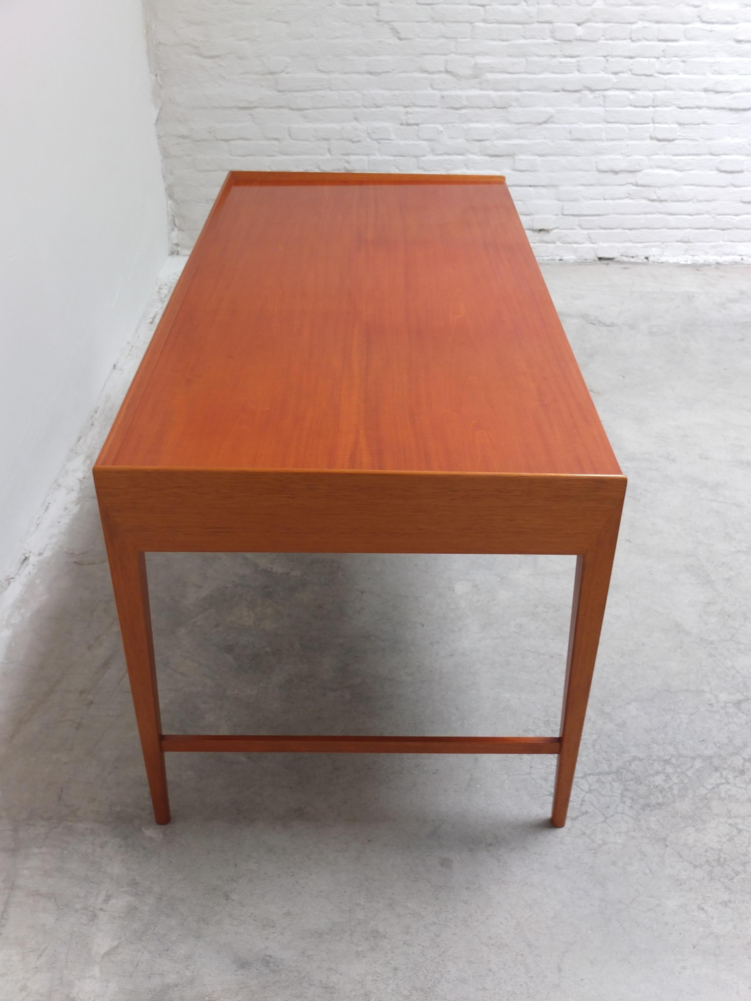 Teak Rare Freestanding Desk by Frode Holm for Illums Bollighus, 1950s For Sale