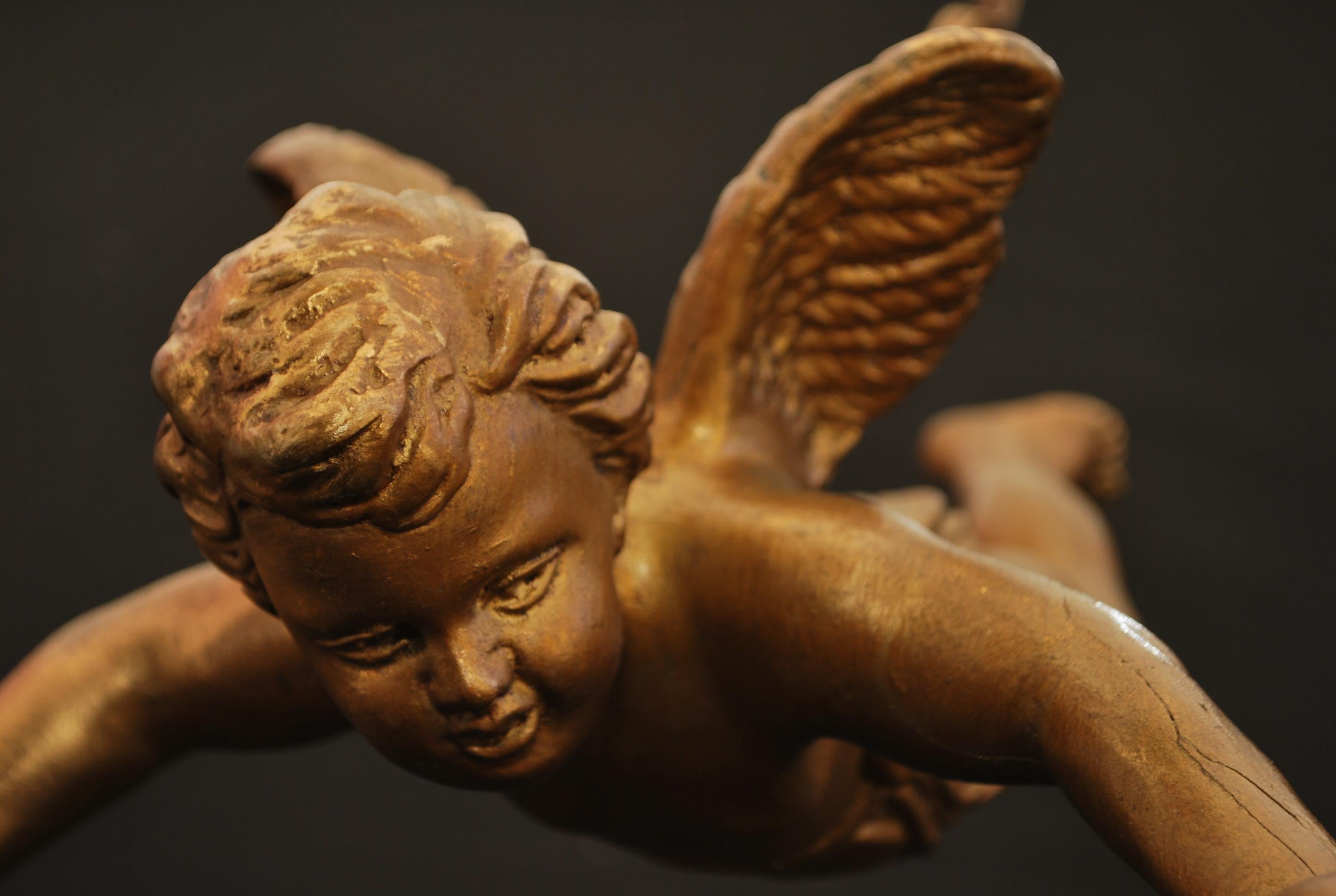 Rare French 1920's angel light For Sale 2