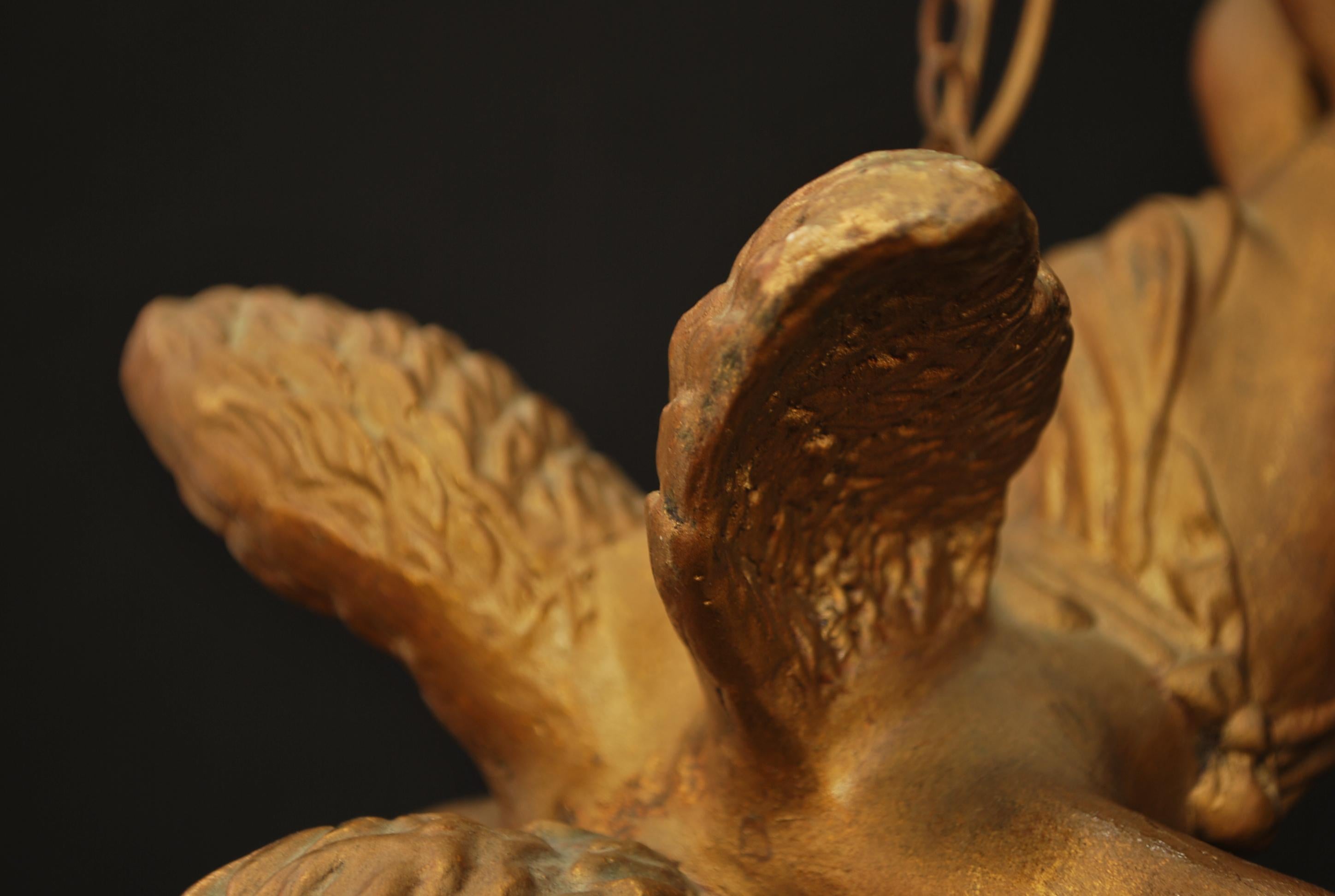 Rare French 1920's angel light For Sale 3