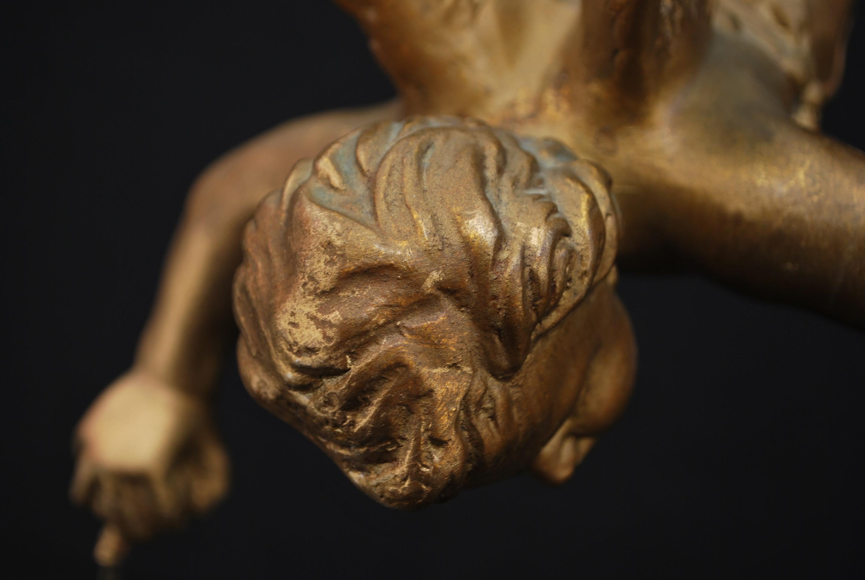 Rare French 1920's angel light For Sale 4