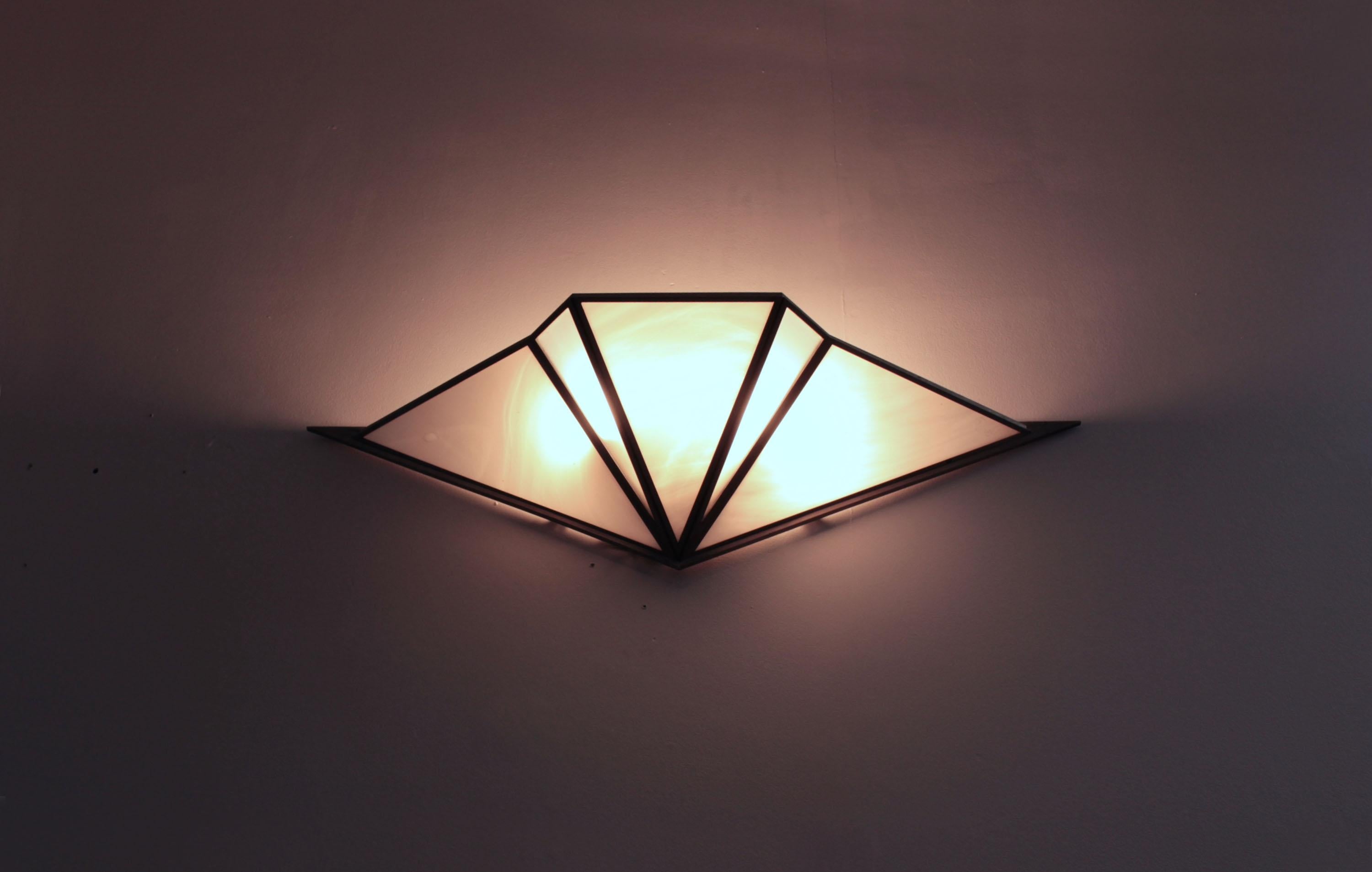 Rare French 1920s Wall Light by Jean Perzel For Sale 6