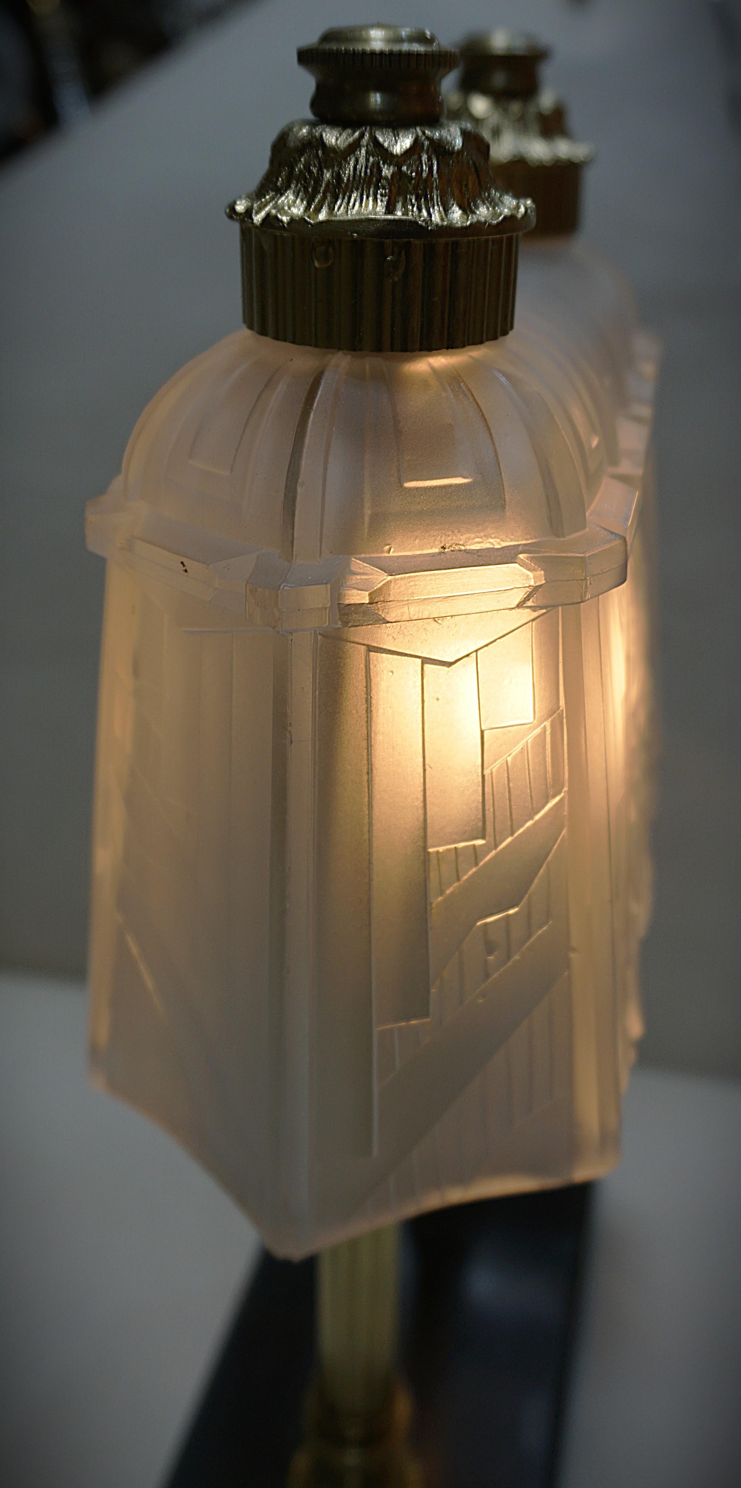 Rare French 1930's Art Deco Table Lamp For Sale 5