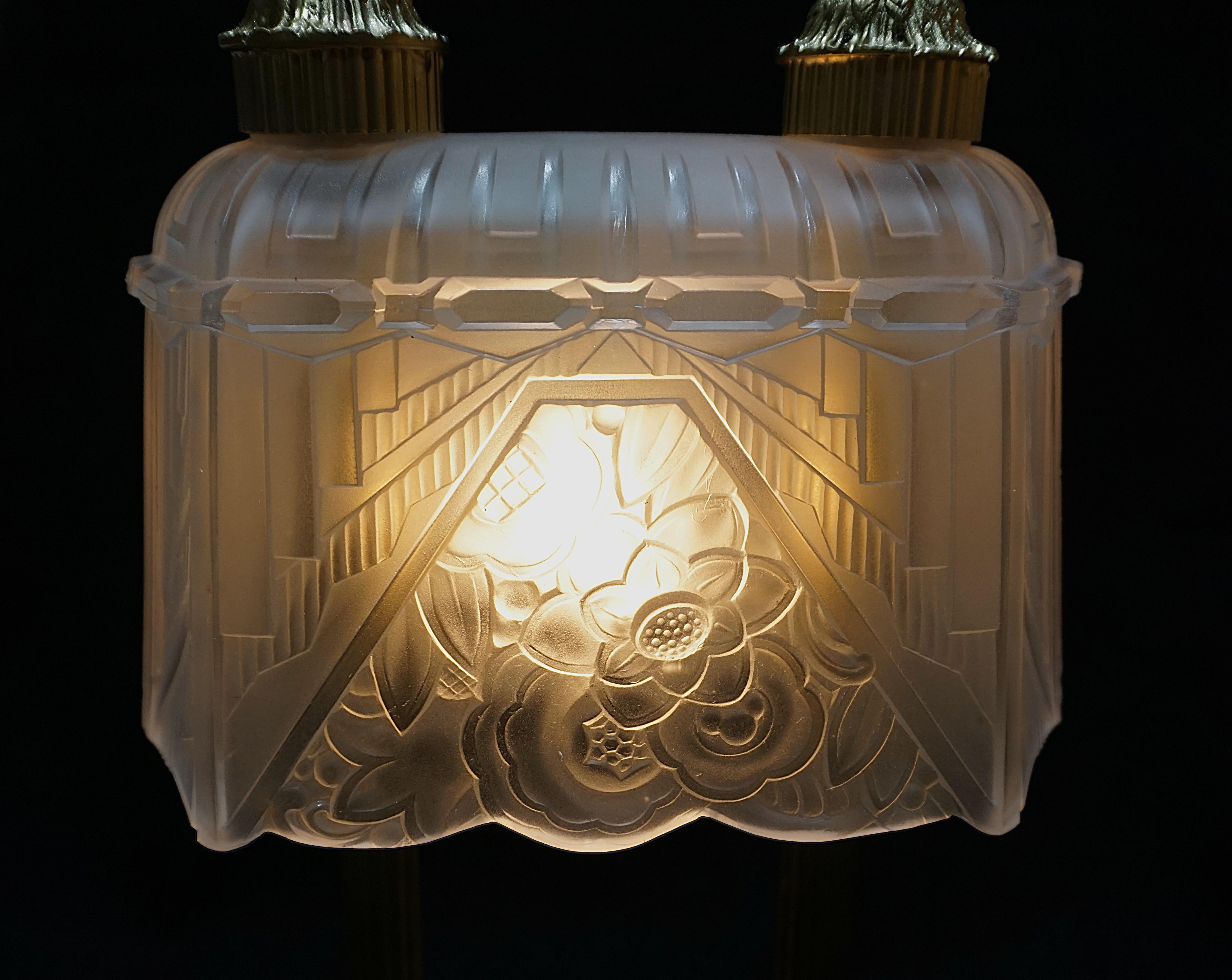 Mid-20th Century Rare French 1930's Art Deco Table Lamp For Sale