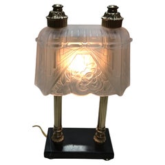 Rare French 1930's Art Deco Table Lamp