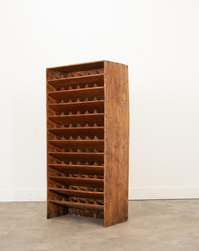 Rare French 19th Century Applewood Wine Rack For Sale at 1stDibs