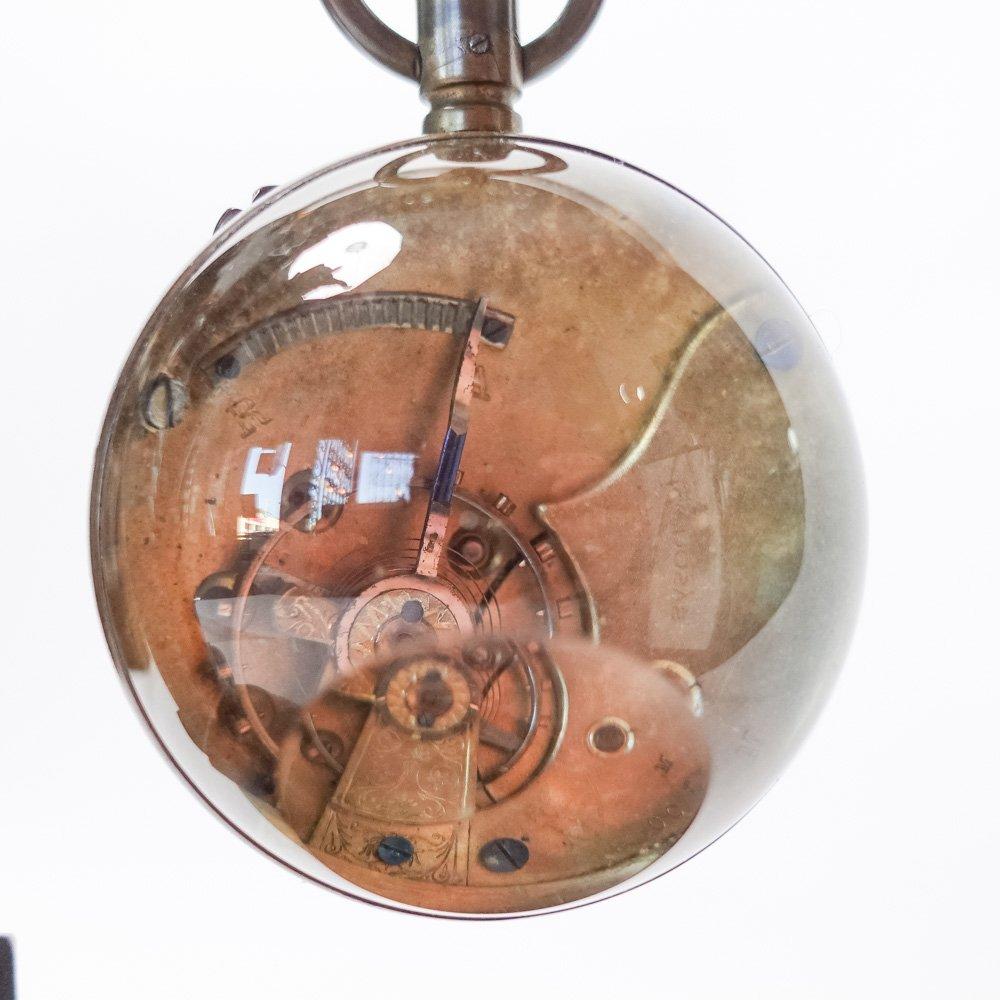 Rare French 19th Century Bronze Watch and Barometer Holder 8