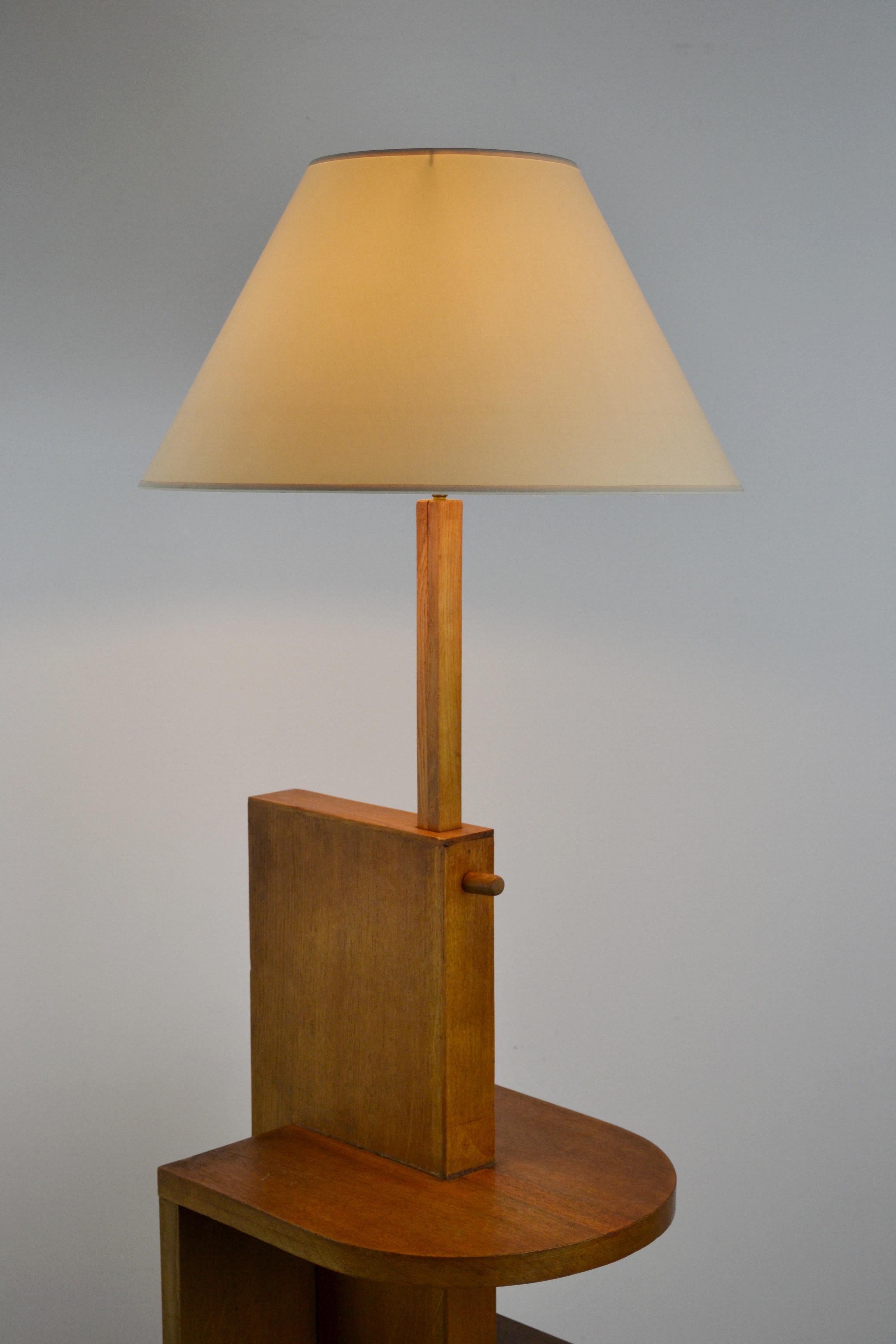 Rare French Adjustable Floor Lamp, Attributed to René Gabriel - 1950s For Sale 4