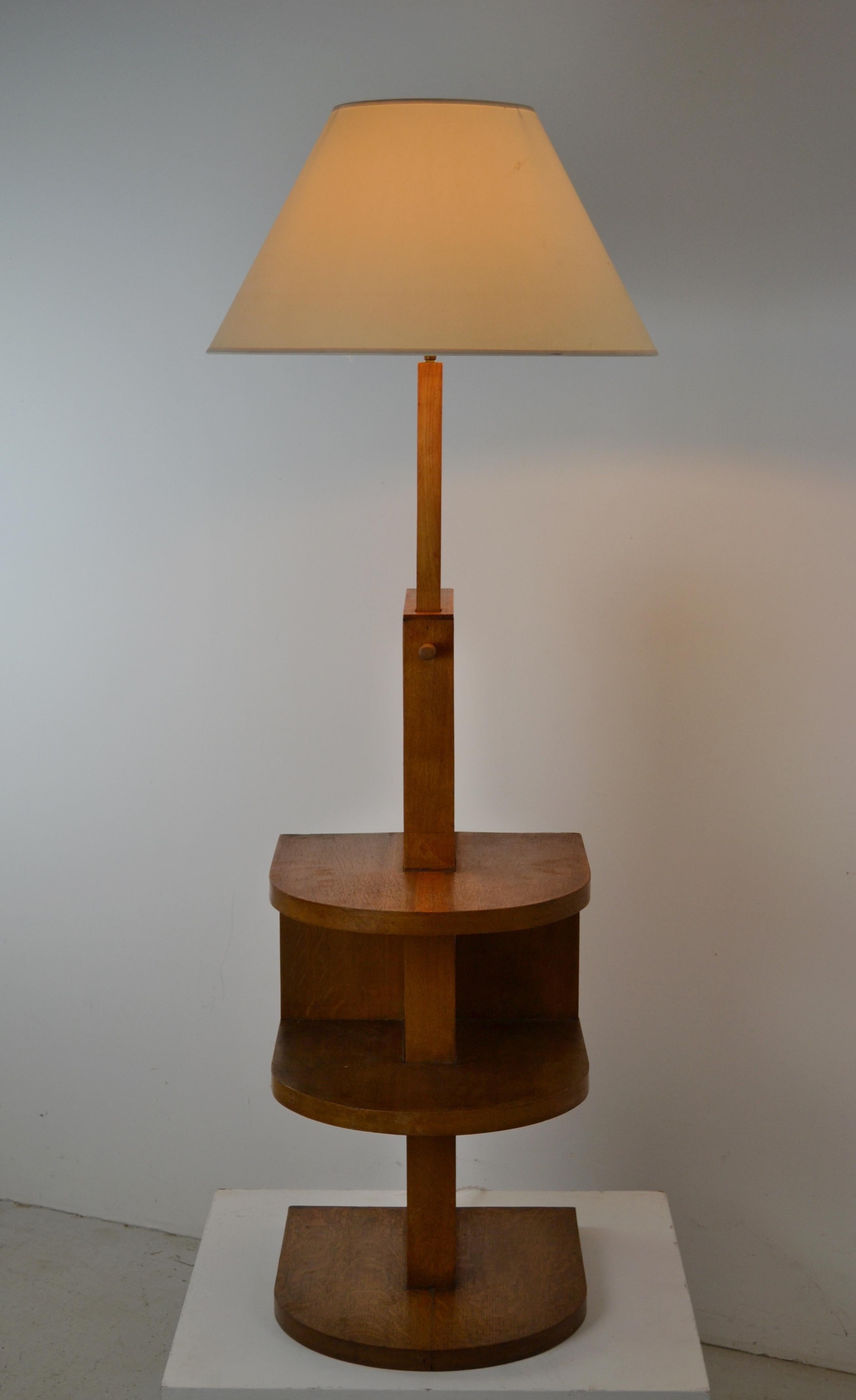 20th Century Rare French Adjustable Floor Lamp, Attributed to René Gabriel - 1950s For Sale