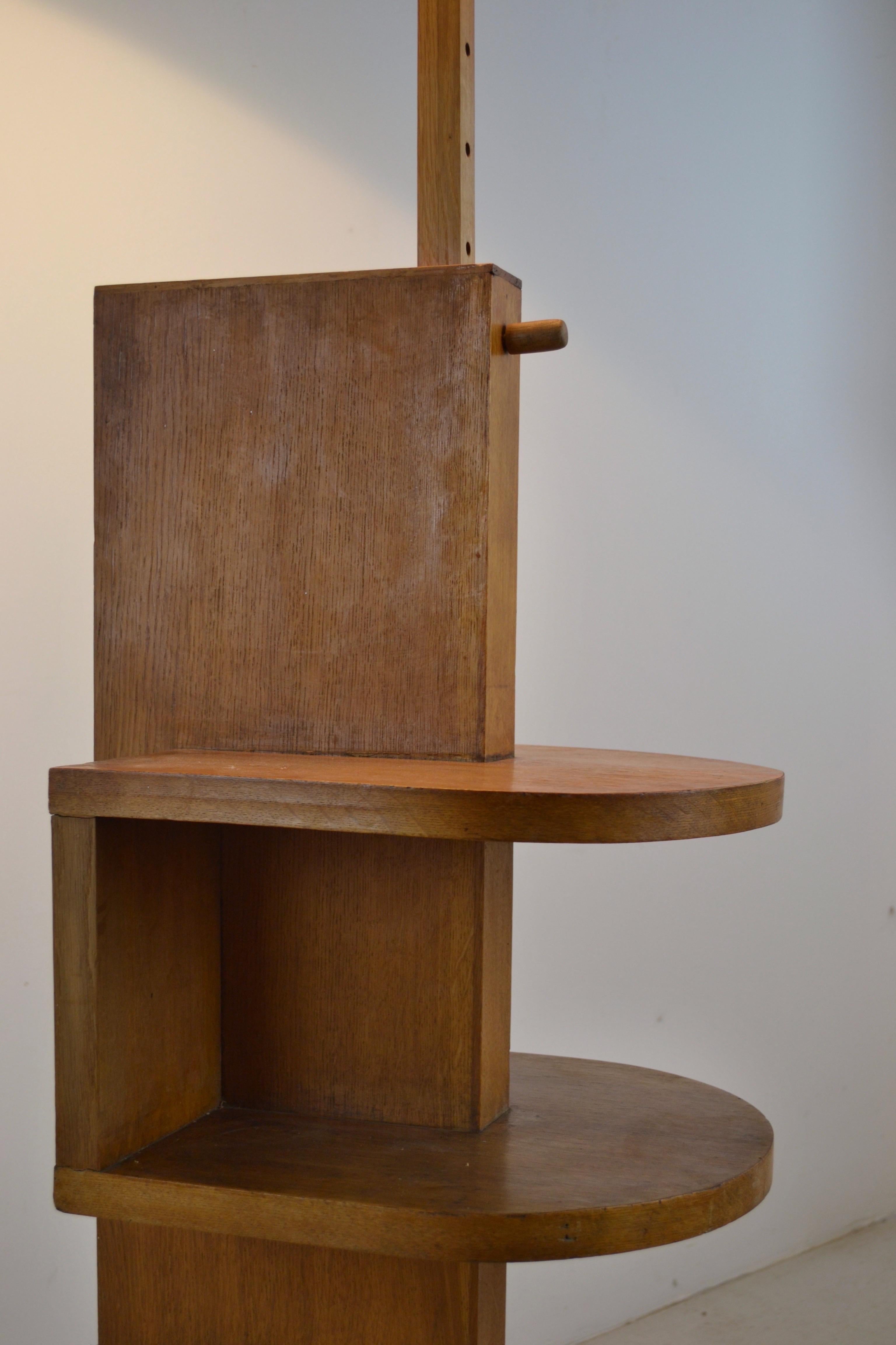 Rare French Adjustable Floor Lamp, Attributed to René Gabriel - 1950s For Sale 3