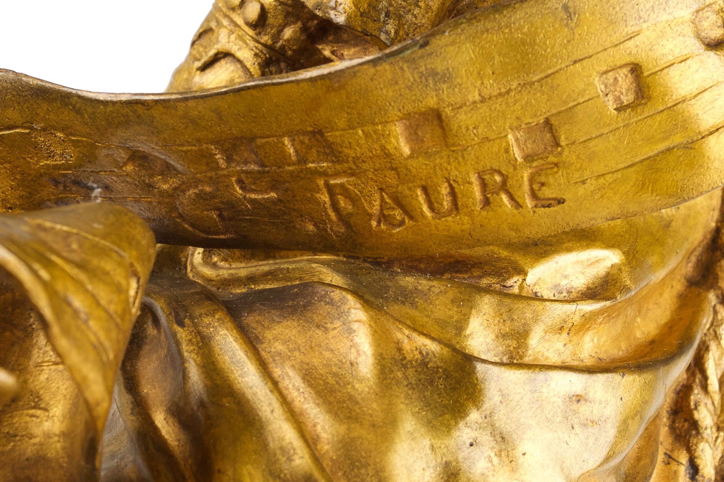 Rare French Antique Bronze Sculpture of St. Celicia by Emmanuel Fremiet 9