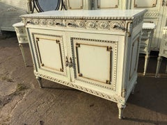 Rare French Antique, Vintage Original Painted Sideboard/Dresser, Bed