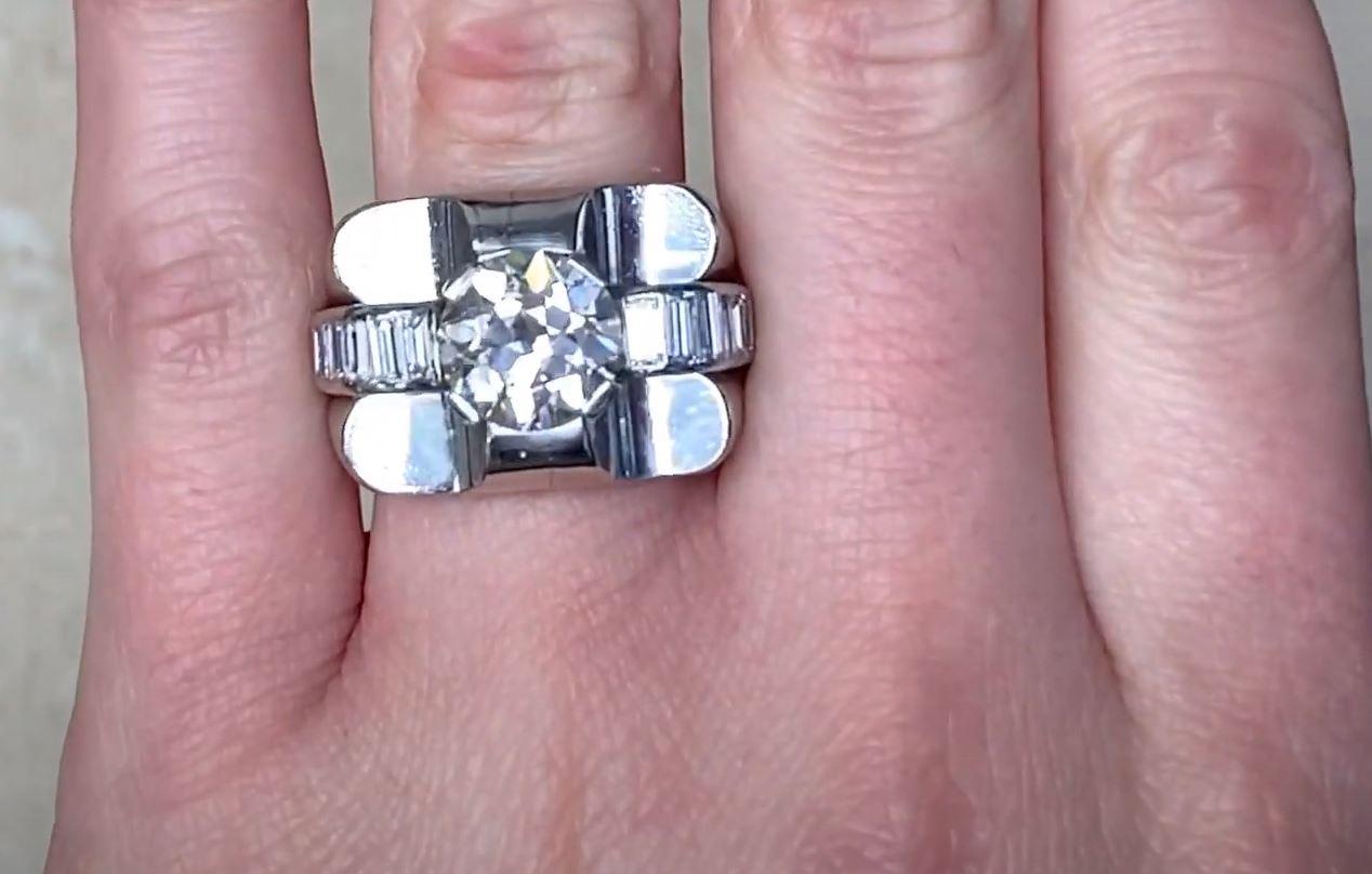 diamond chip engagement ring