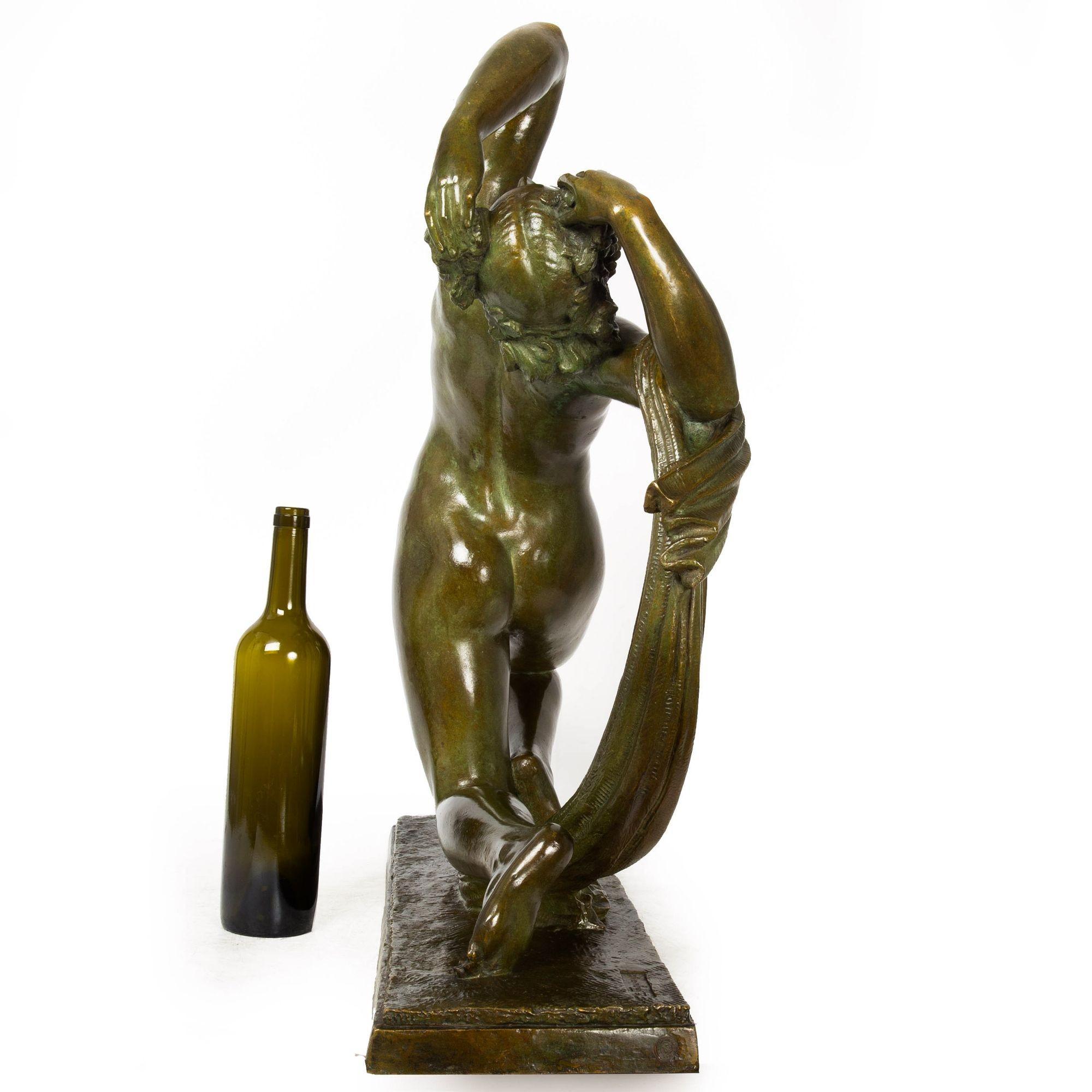 Bronze Rare danseuse française Art déco par Pierre Le Faguays, vers 1930 en vente