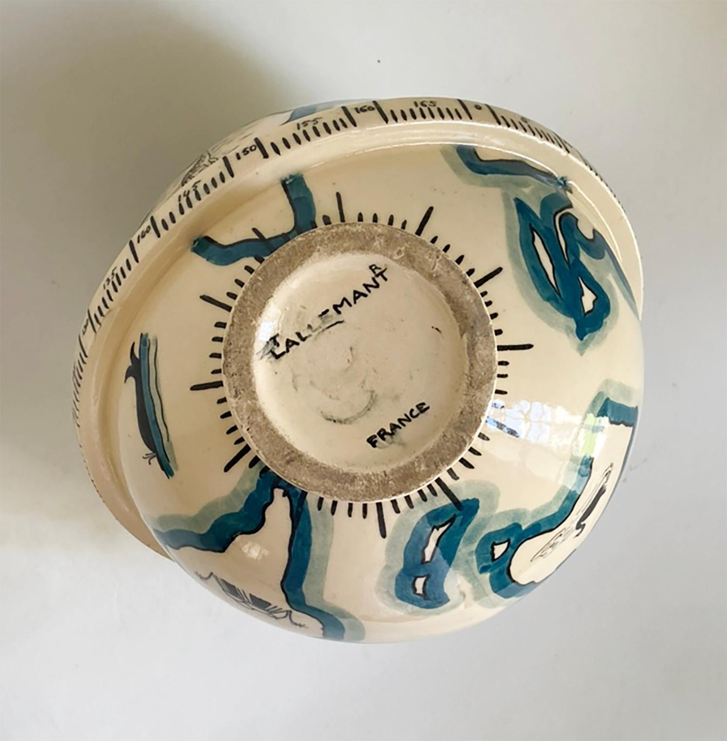 Rare French Art Deco Globe Vase by Robert Lallemant For Sale 7
