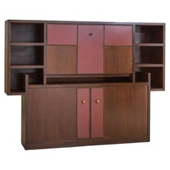 Rare French Art Deco Modernist Secretary Desk by André Sornay, 1950s