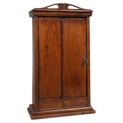 Rare French Art Deco shaving cabinet in wood from the 1930