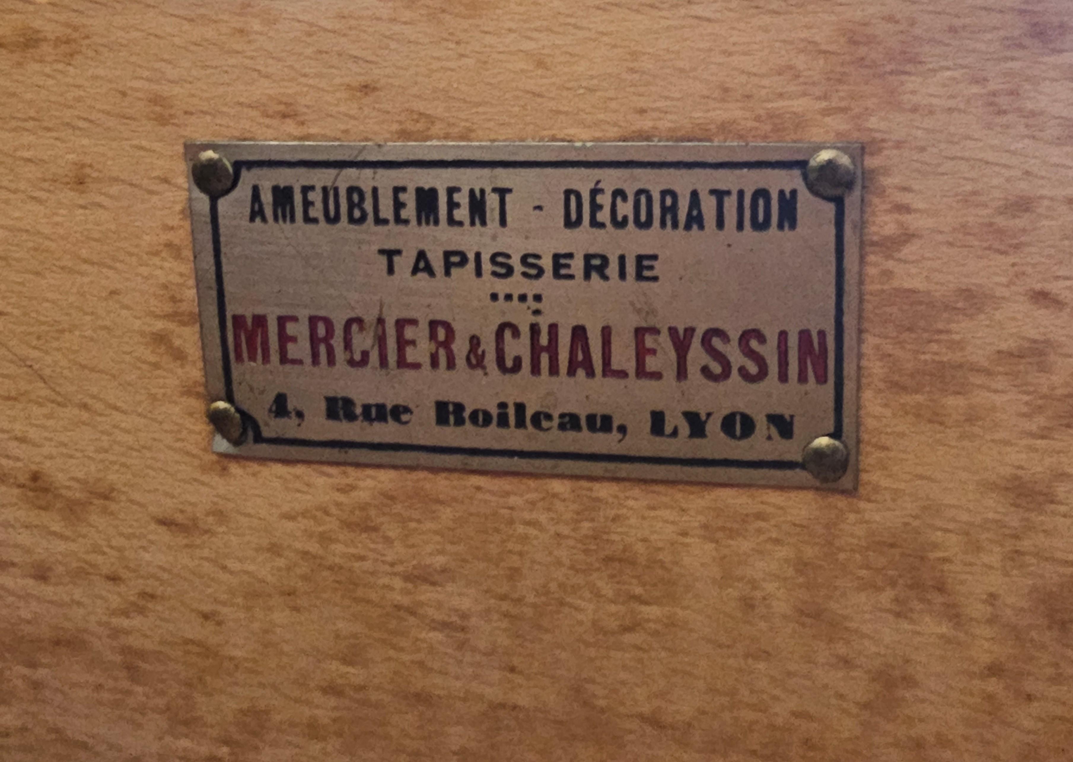 Rara cassettiera francese Art Deco firmata Mercier & Francisque Chaleyssin  in vendita 7