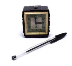 Rare French Bakelite Miniature Alarm Clock by JAZ