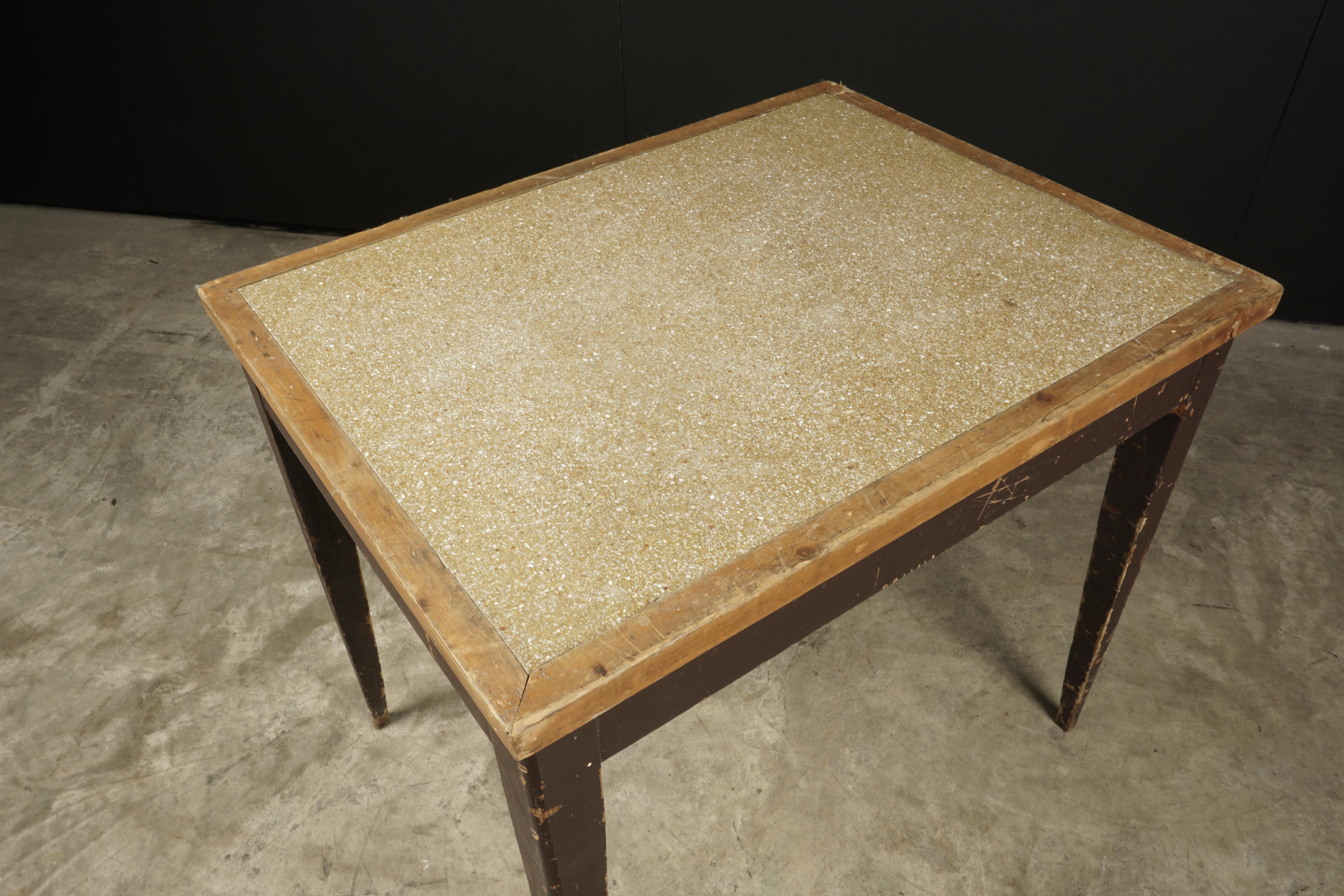 Late 20th Century Vintage French Bistro Table from France, circa 1970