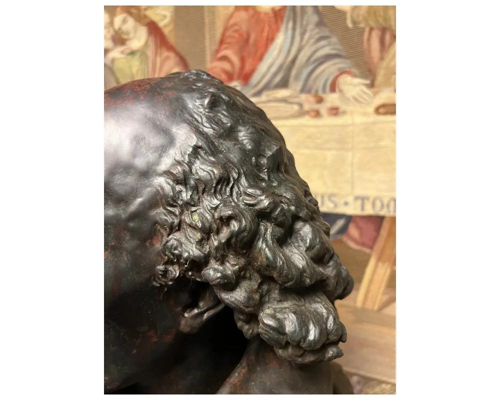 Rare buste français de William Shakespeare par Carrier Belleuse et Pinedo, vers en vente 3