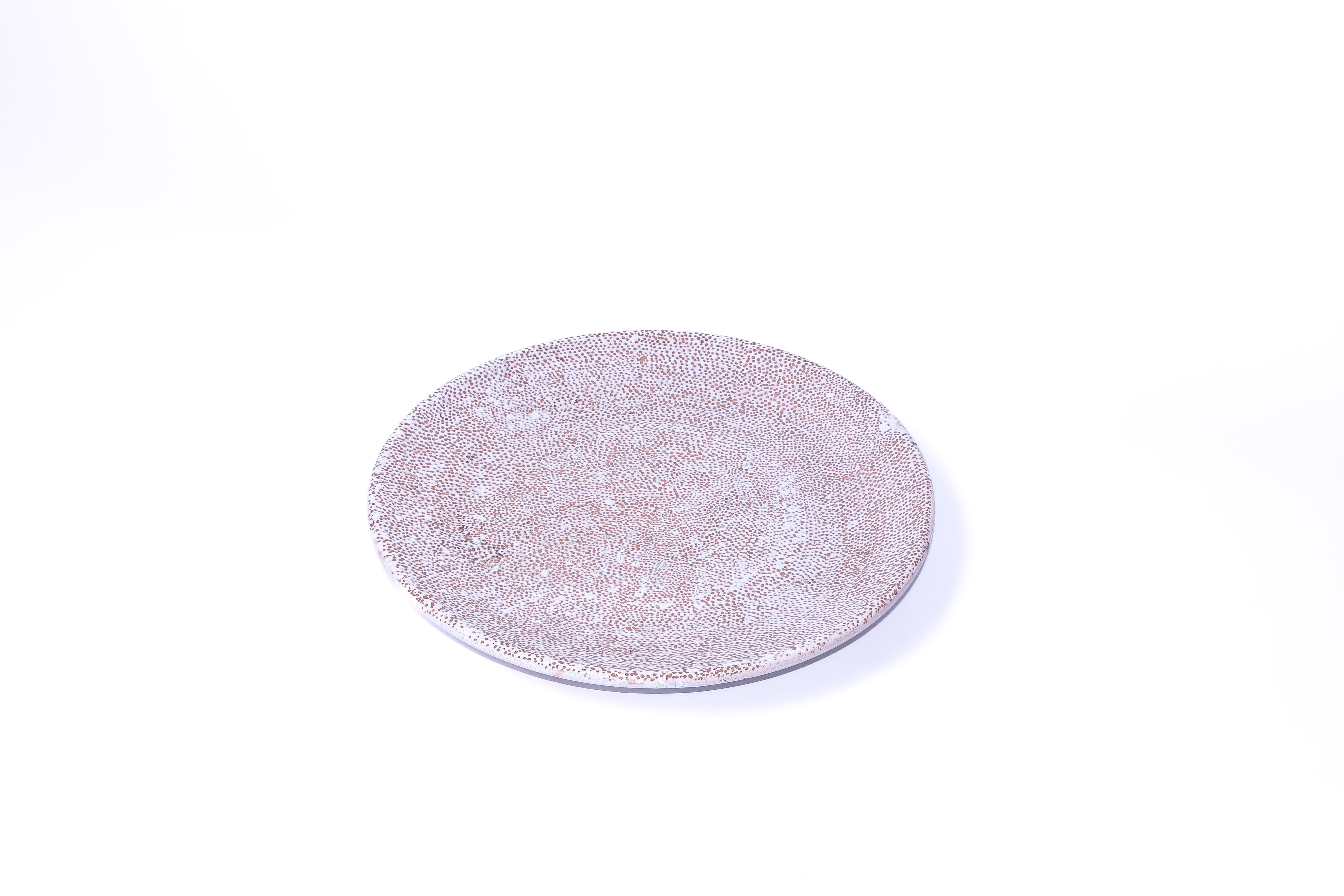 Raro plato francés de cerámica Art Déco de Primavera Art Decó en venta