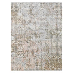 Rare French Deco Inspired Abstract Geometric Wool Rug 9'2''x12'1''