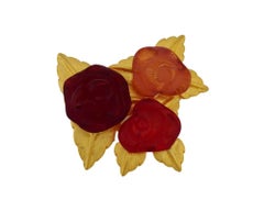 Rare French Dolce Vita Paris Costume Jewelry Brooch