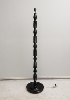 Tribal Ebonized Floor lamp