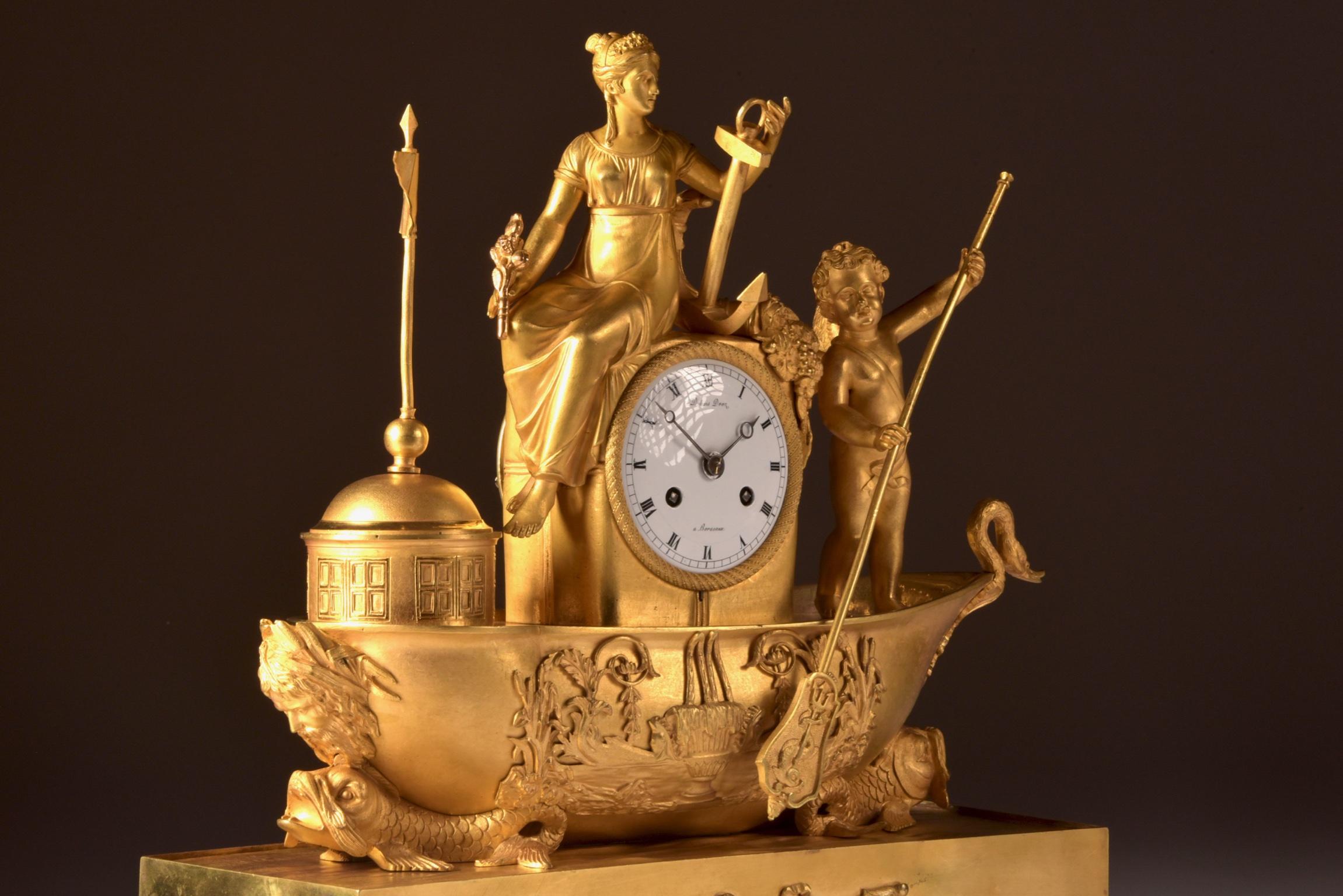 Rare French Empire Clock, 