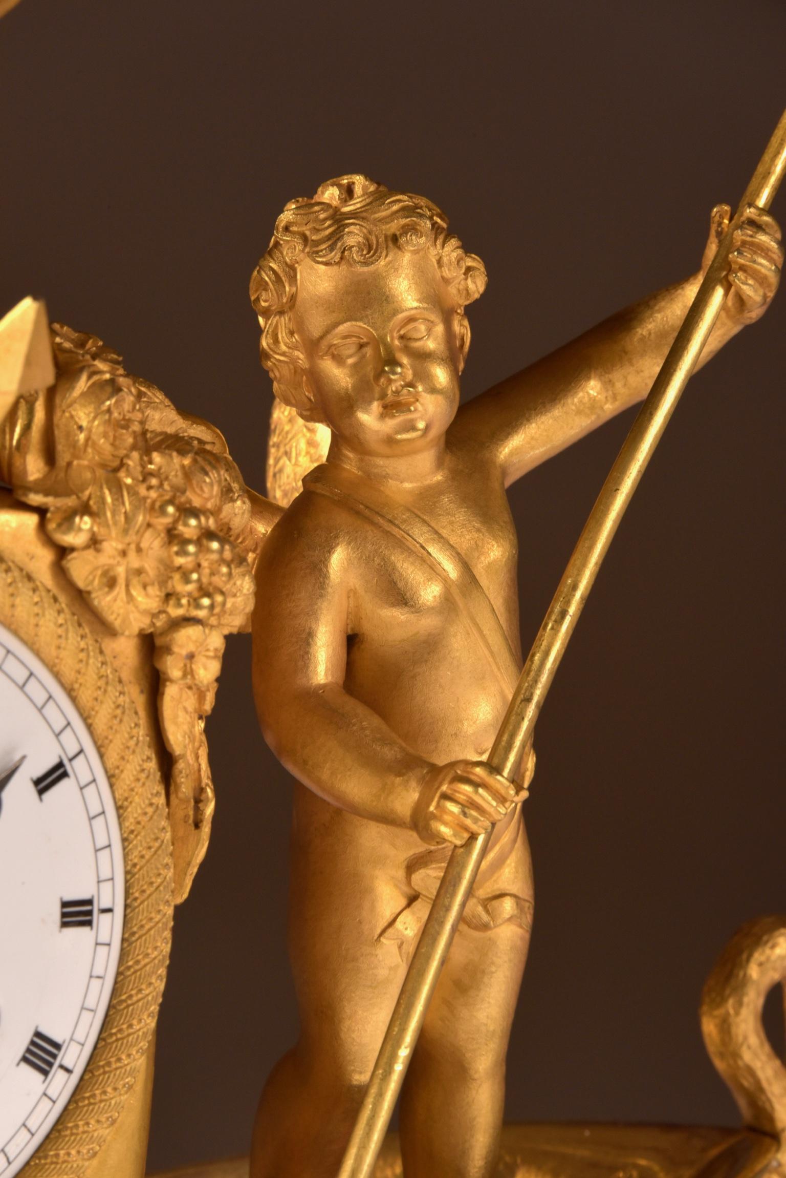 Rare French Empire Clock, 
