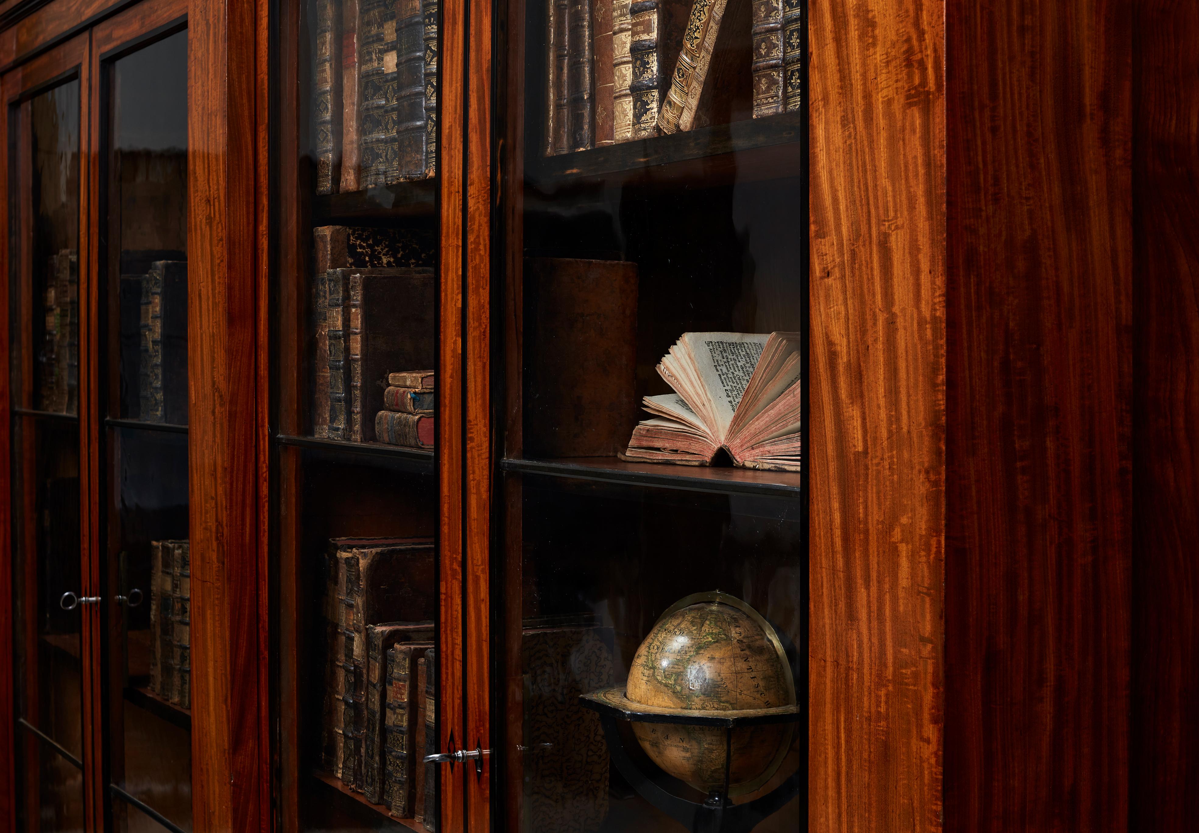 19th Century Rare French Empire Mahogany Bookcase Library Jacob Desmalter For Sale