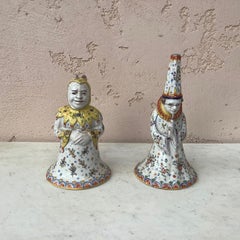 Rare French Faience Wizard Bell Desvres, circa 1890