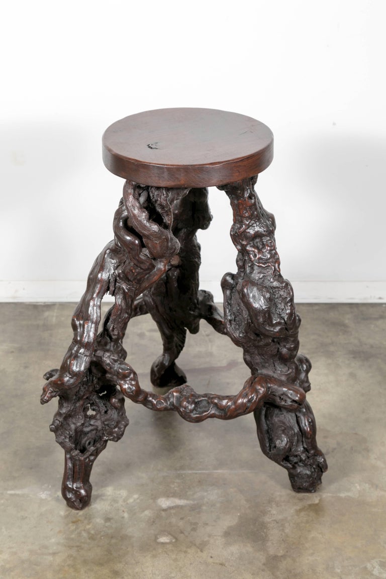 Rare French Grapevine Root Bar Stool at 1stDibs
