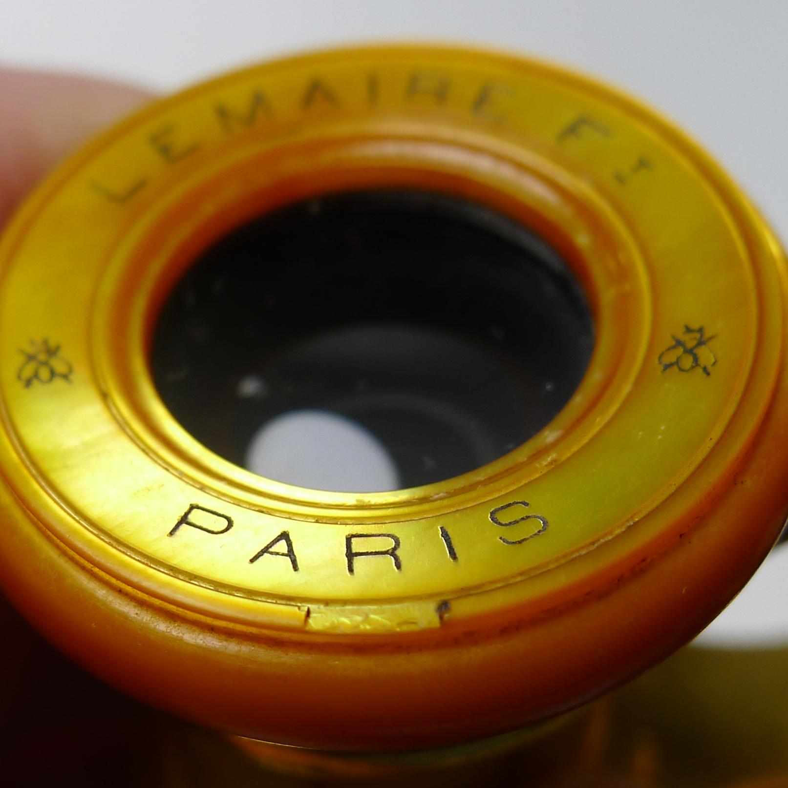 Rare French LeMaire, Paris Opera Glasses - Golden Mother of Pearl 6
