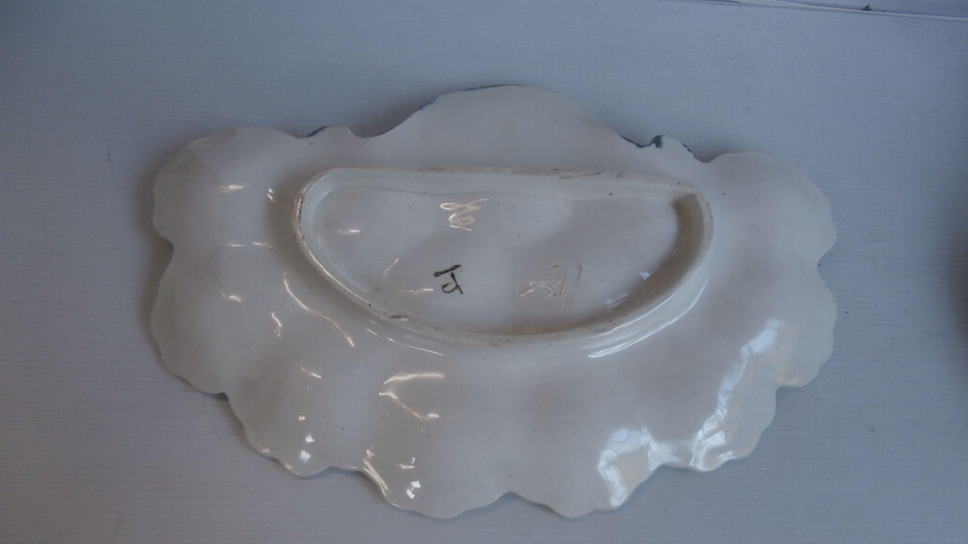 French Provincial Rare French Majolica Oyster Platter Orchies, circa 1900