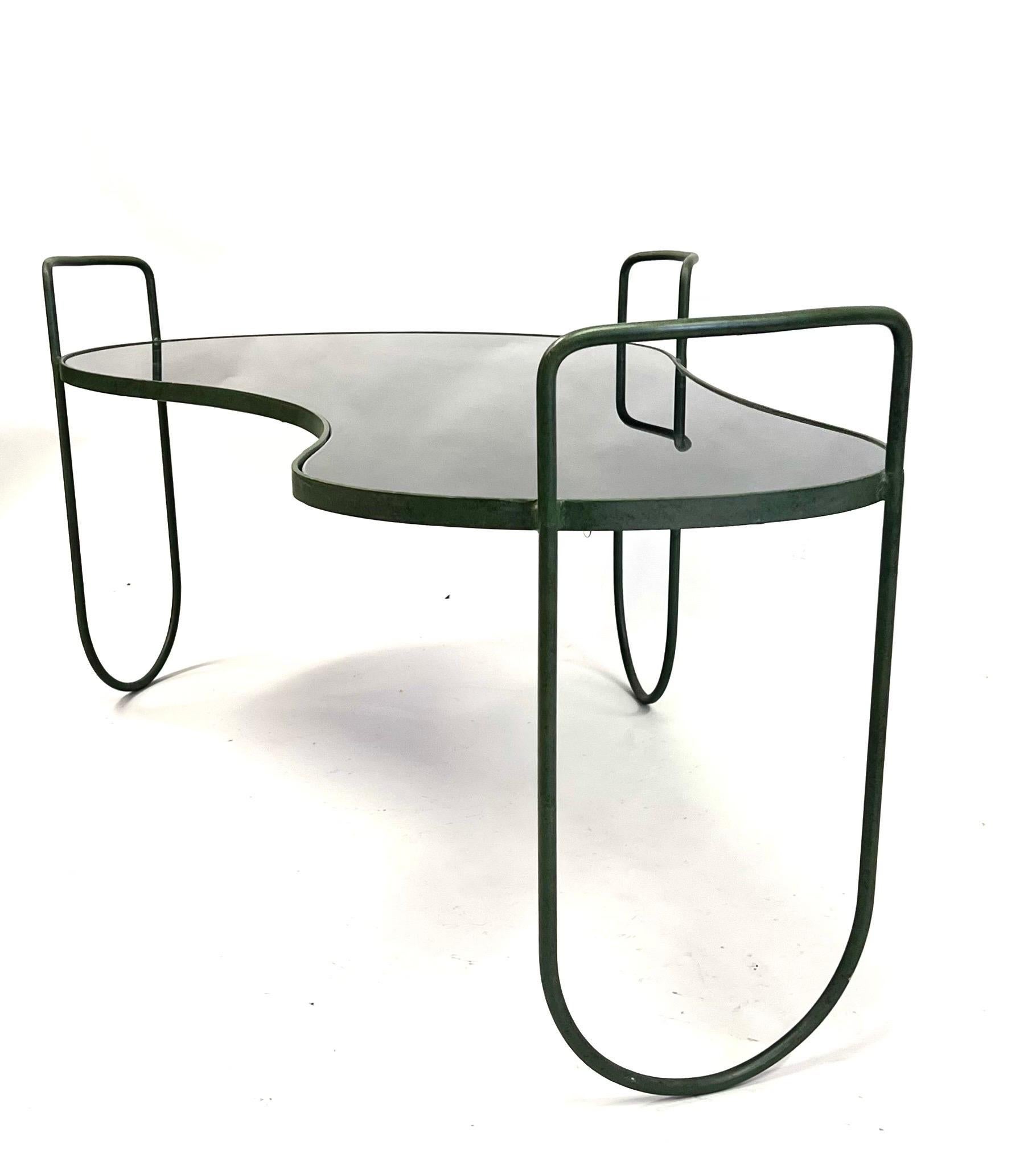Rare French Mid-Century Suspended Organic Form Coffee Table For Sale 4