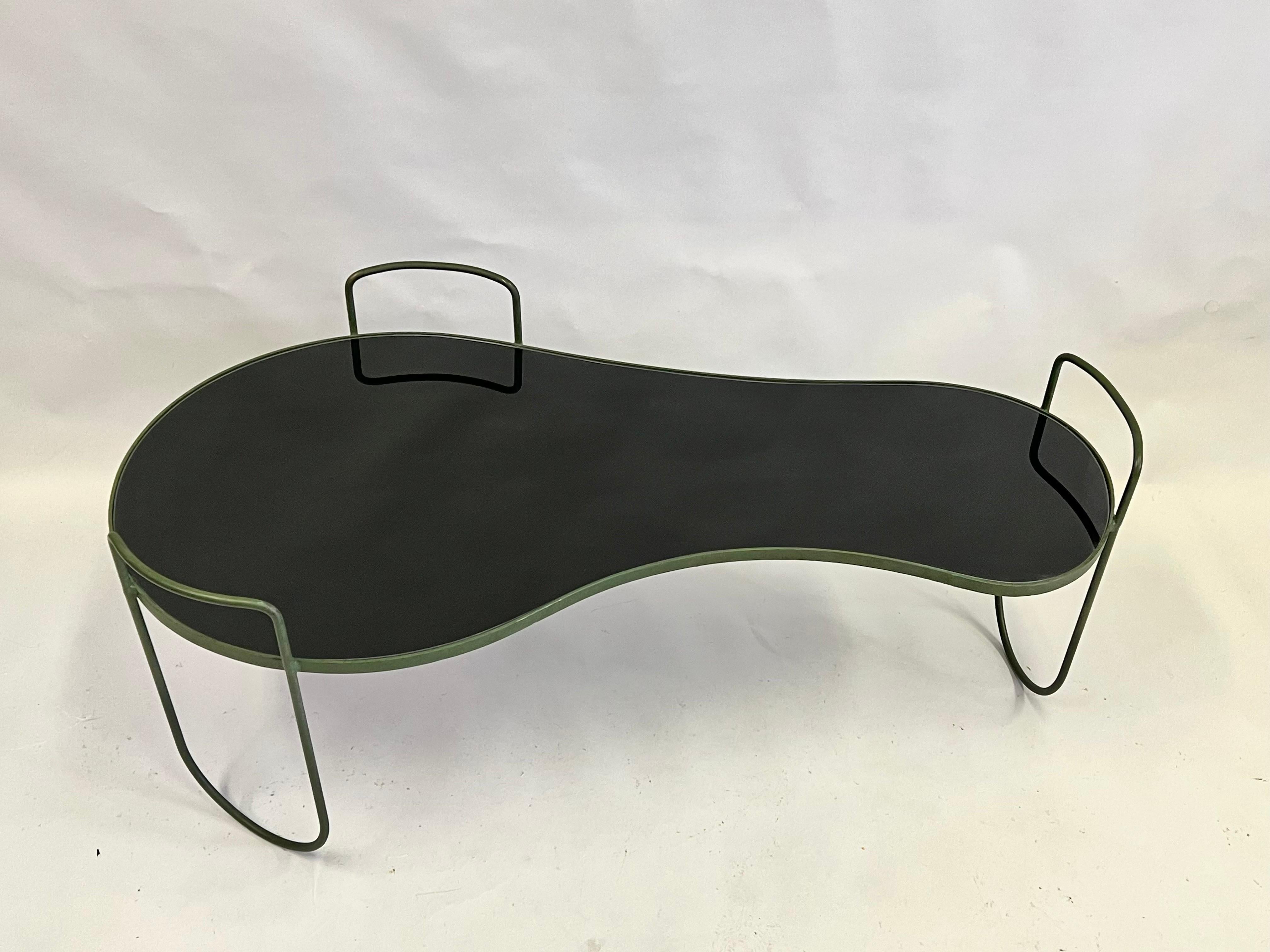 Rare French Mid-Century Suspended Organic Form Coffee Table For Sale 6