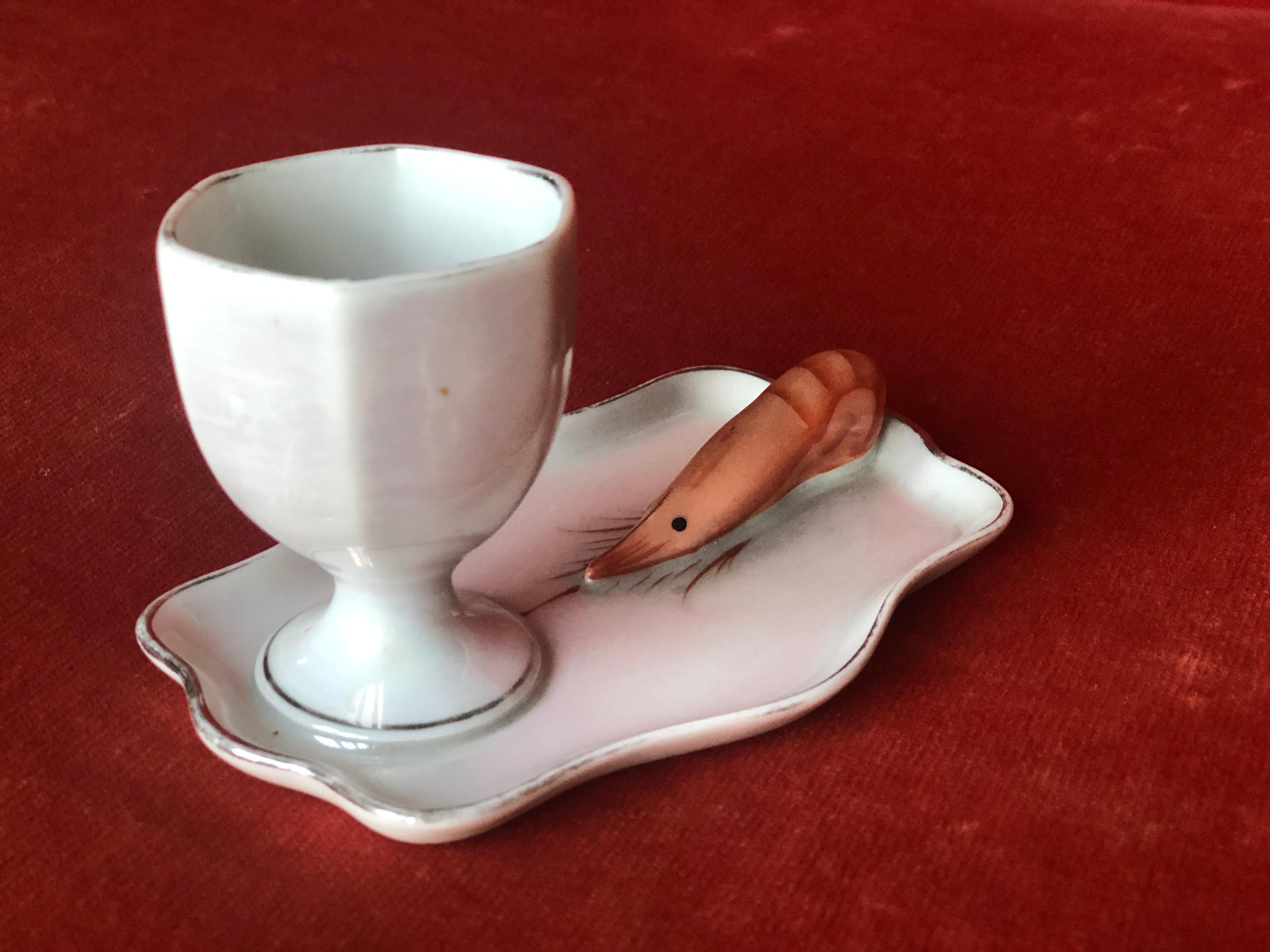 coquetier porcelaine limoges