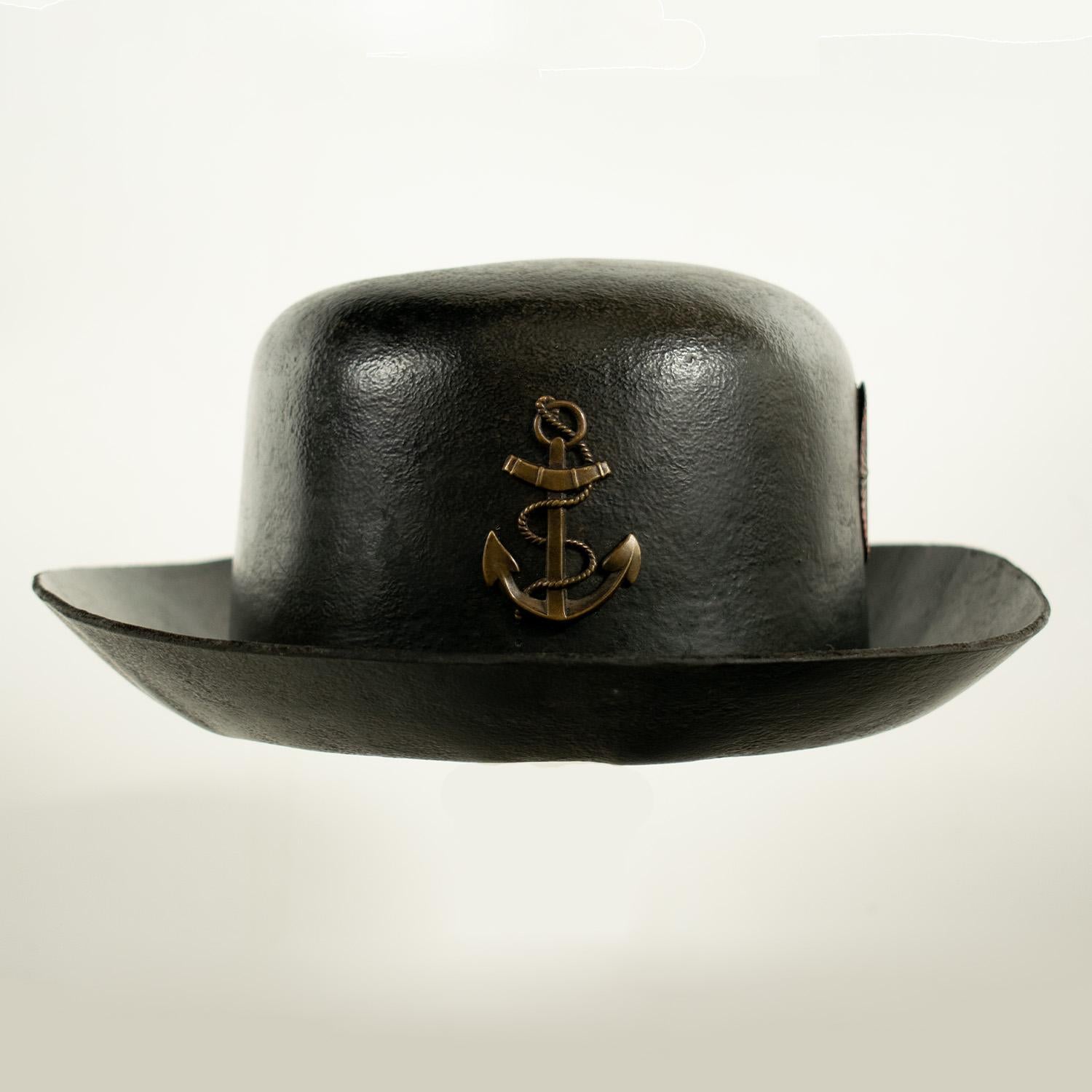 19th Century RARE FRENCH SEAMAN'S TAR HAT - early 19th century. For Sale