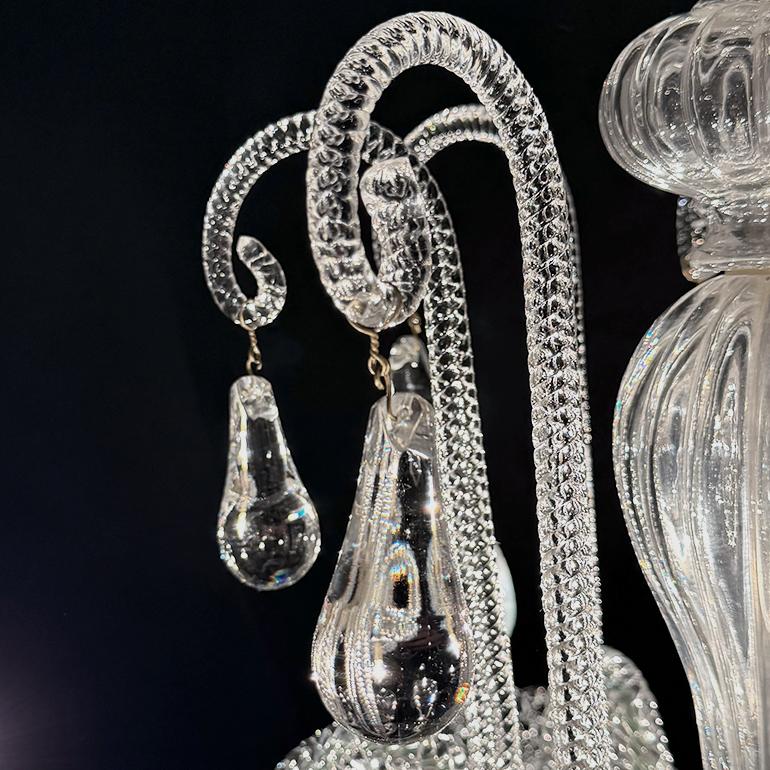 Hand-Crafted Rare French “St. Louis Crystal” 8-Arm Chandelier