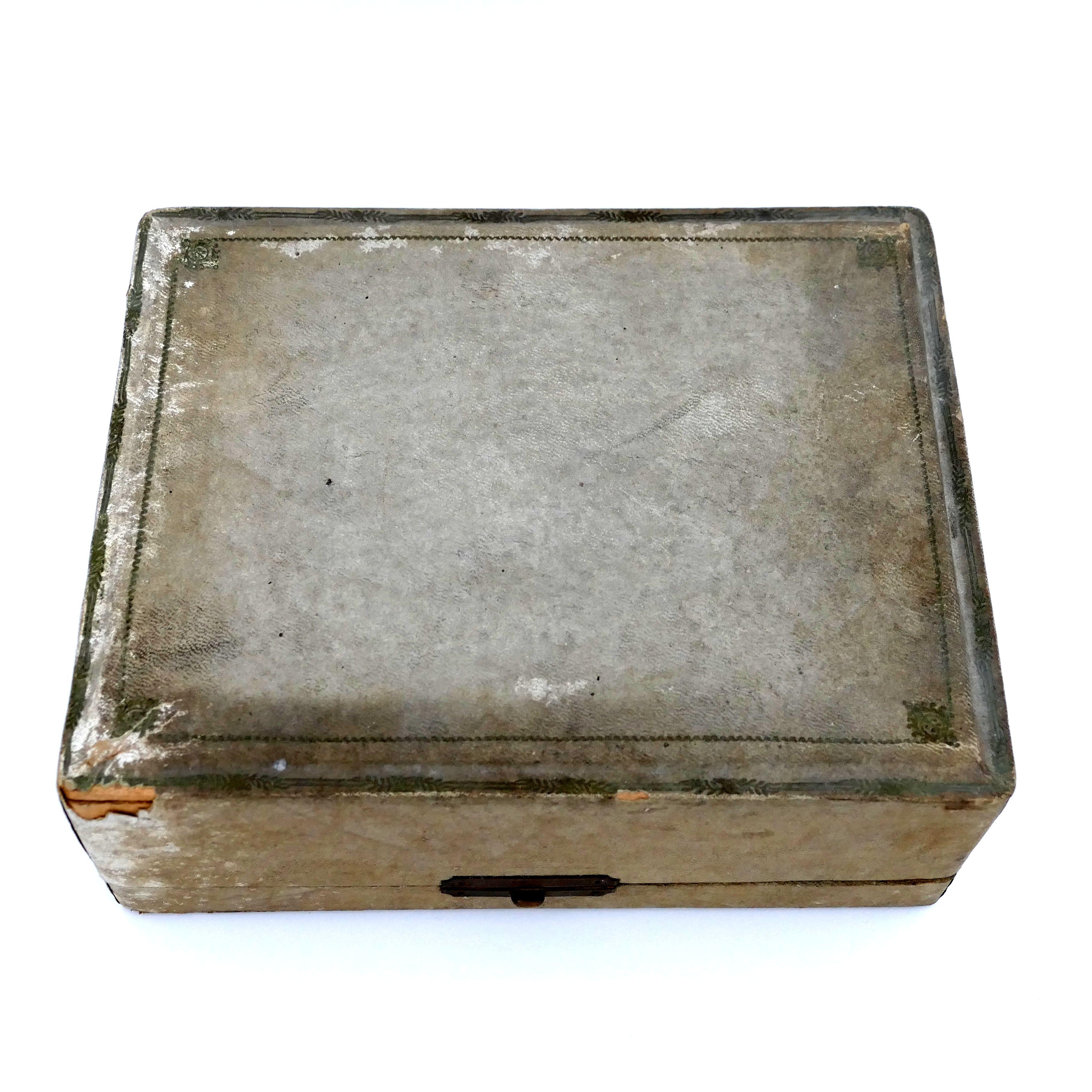 Rare French Sterling Silver Mustard Pot, Spoon and Sugar Caster, Original Box For Sale 7