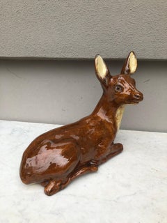 Rare French Terracotta Doe Bavent