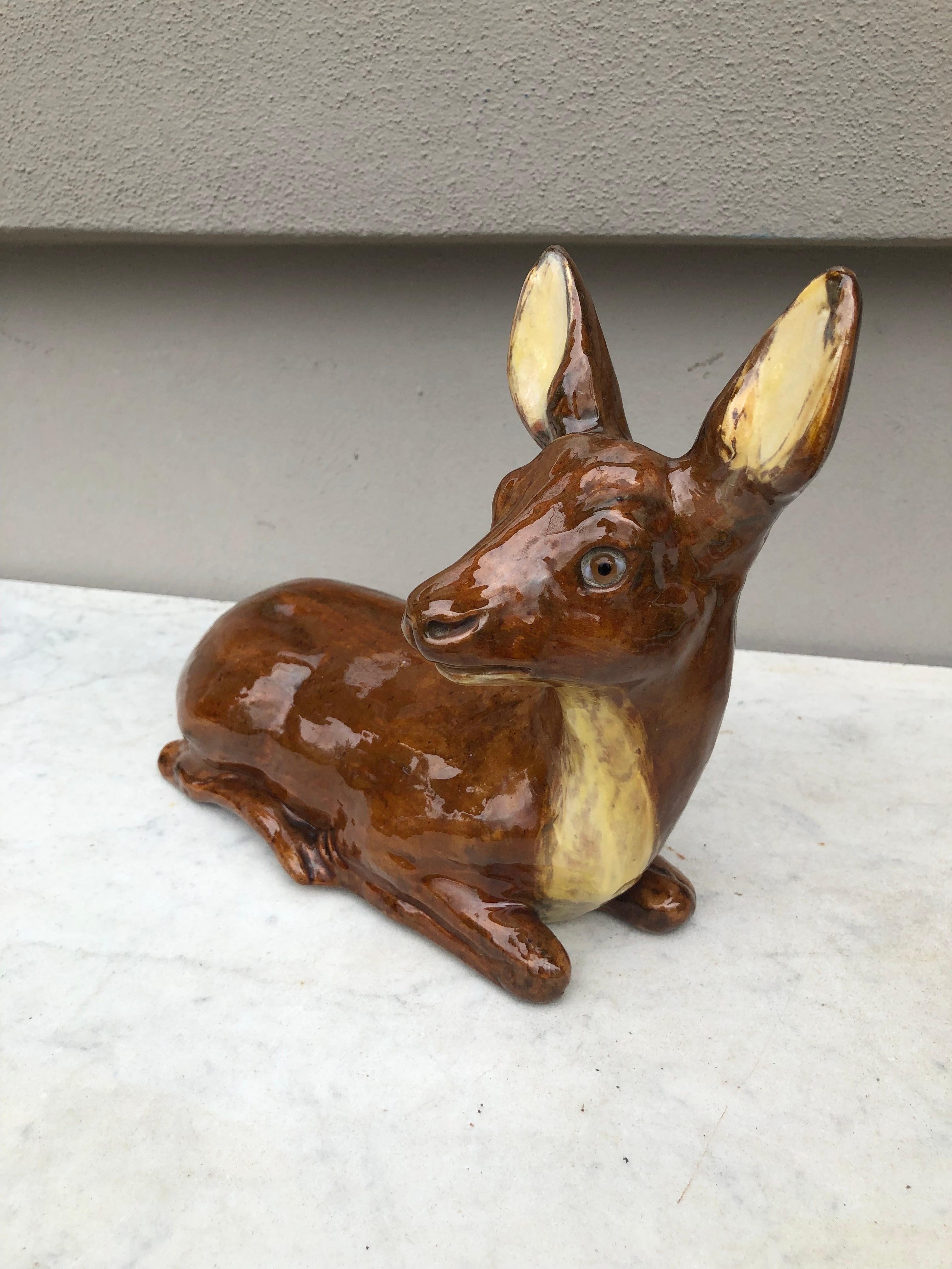 Rare French Terracotta Doe Bavent In Good Condition In Austin, TX