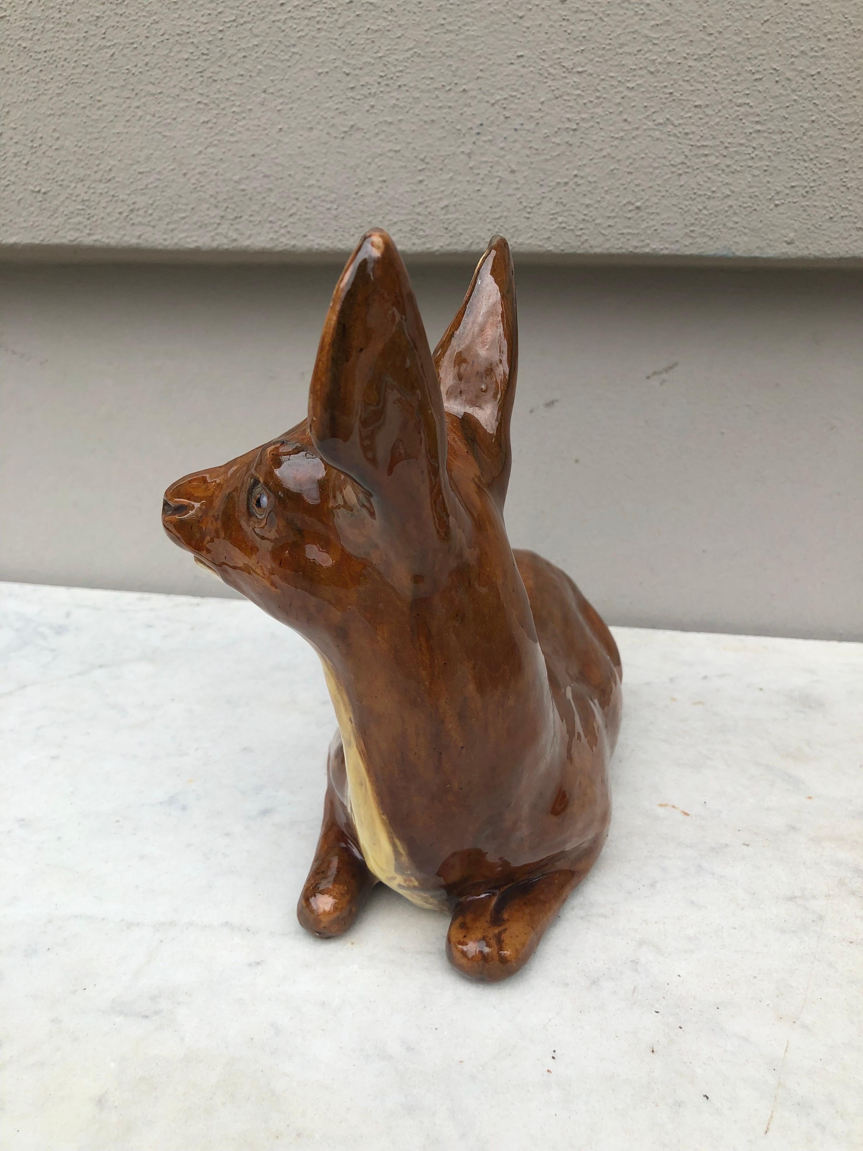 Early 20th Century Rare French Terracotta Doe Bavent