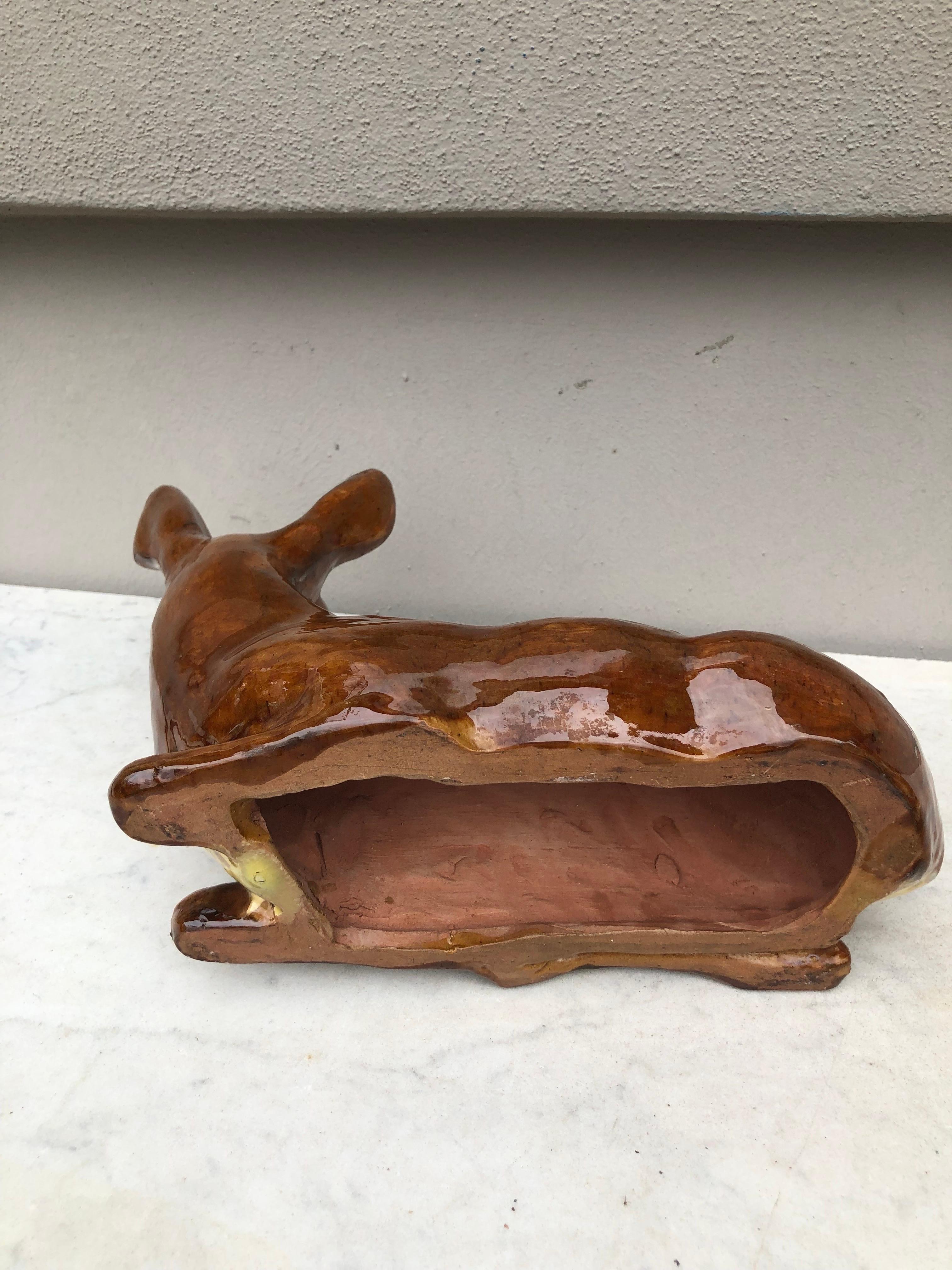 Rare French Terracotta Doe Bavent 1